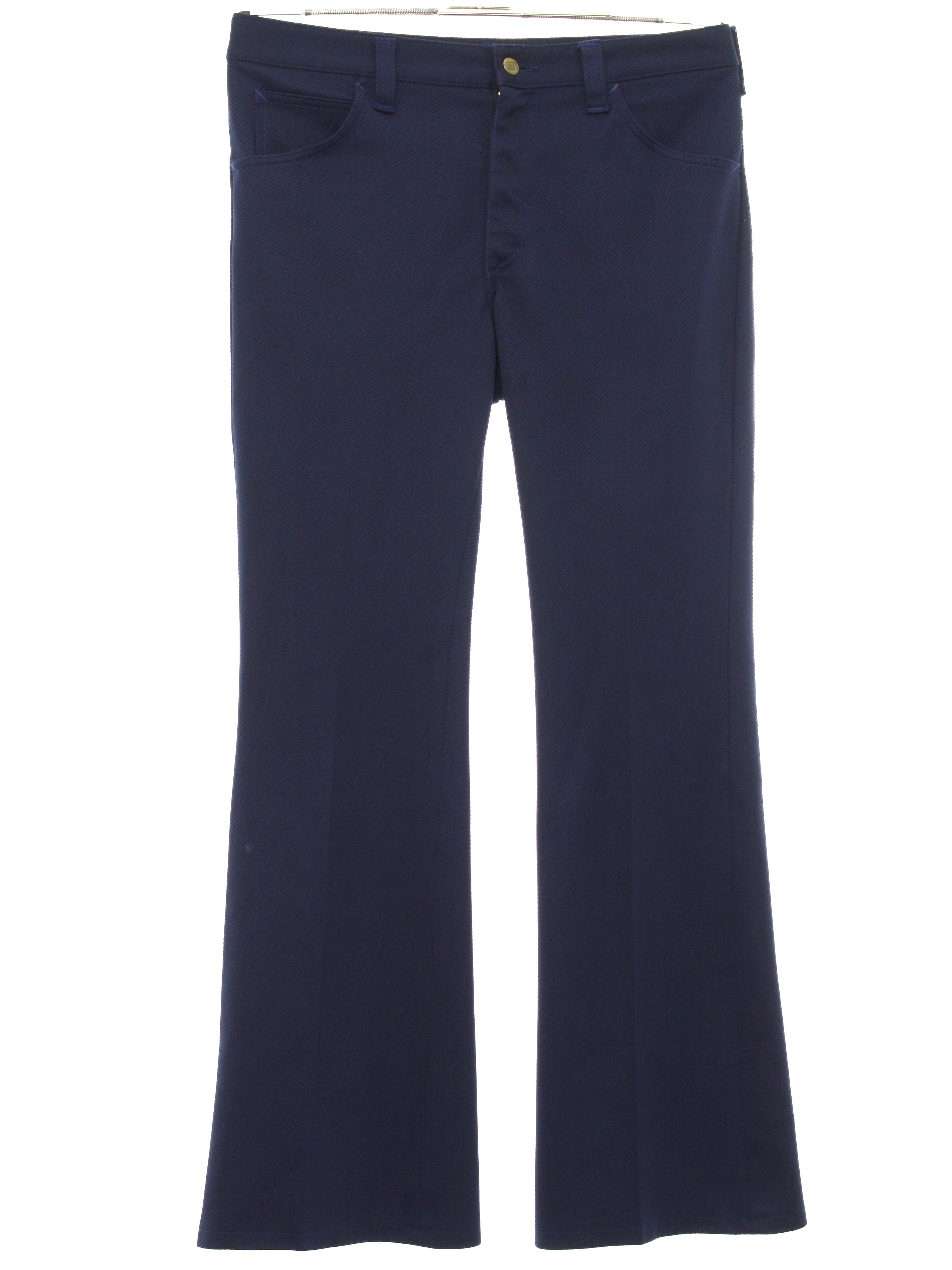 Lee Seventies Vintage Bellbottom Pants: 70s -Lee- Mens midnight blue ...