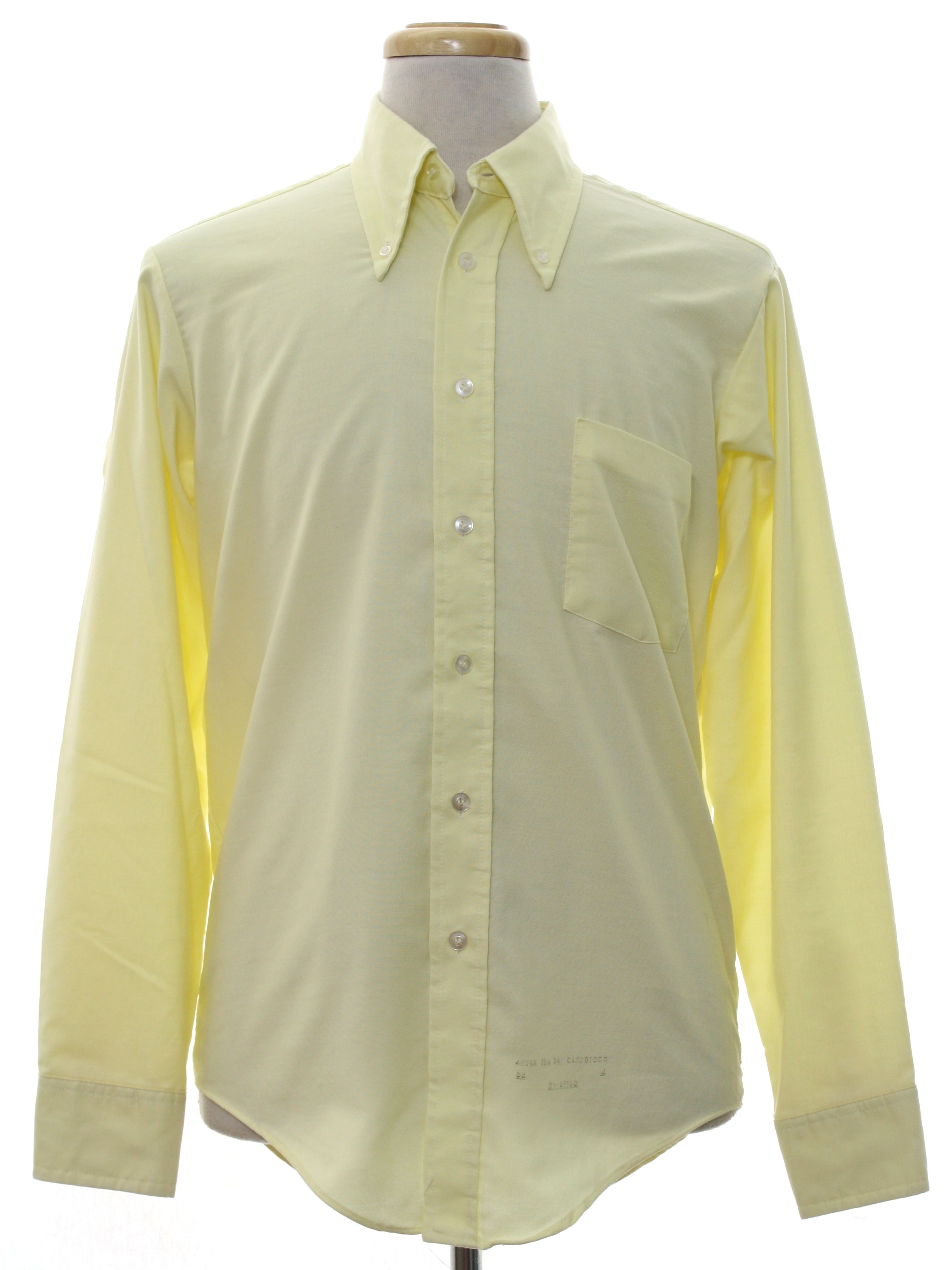 80's Vintage Shirt: Early 80s -No Fade- Mens light yellow background ...