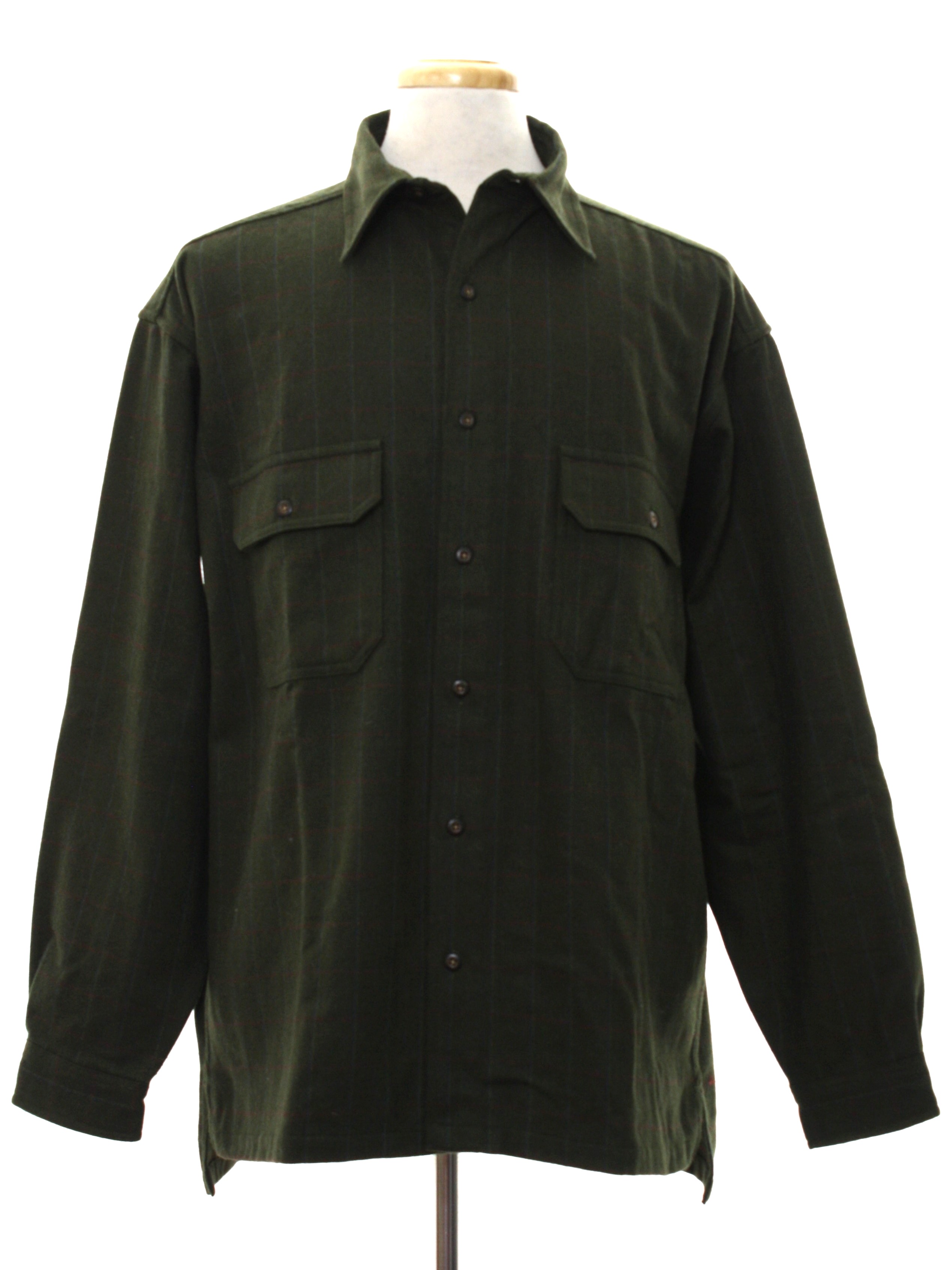 1990s Urban Wear by Structure Wool Shirt: 90s -Urban Wear by Structure ...