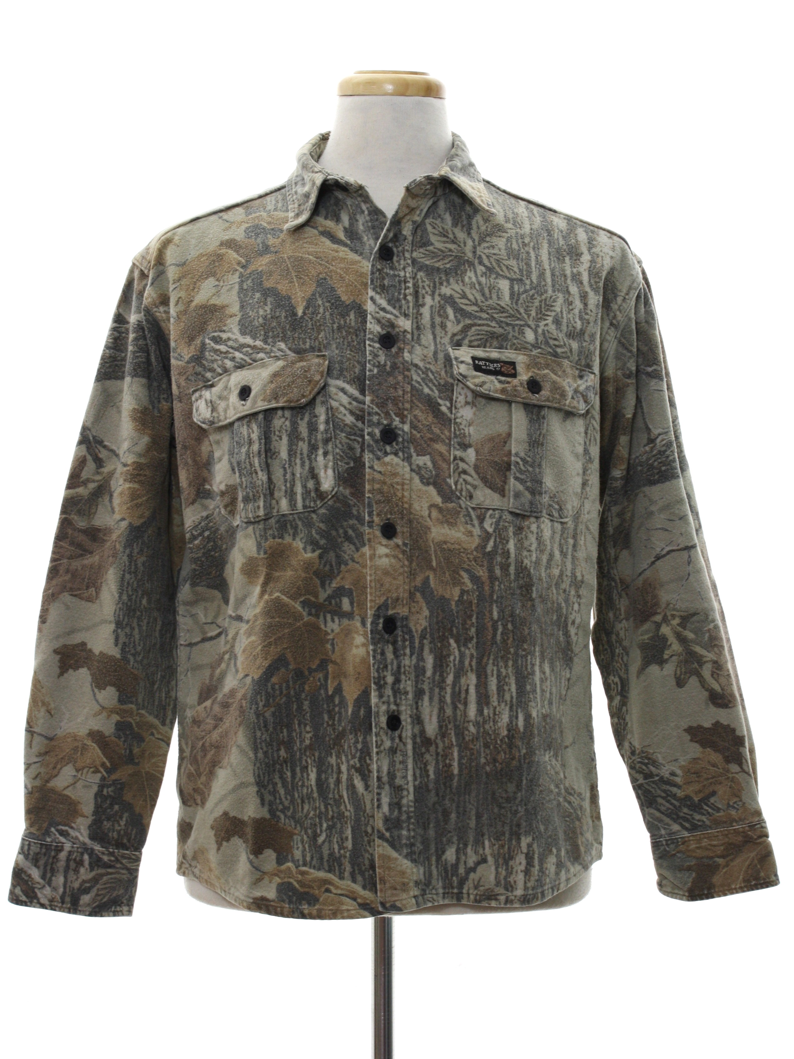 Rattlers Brand Camo Button Down