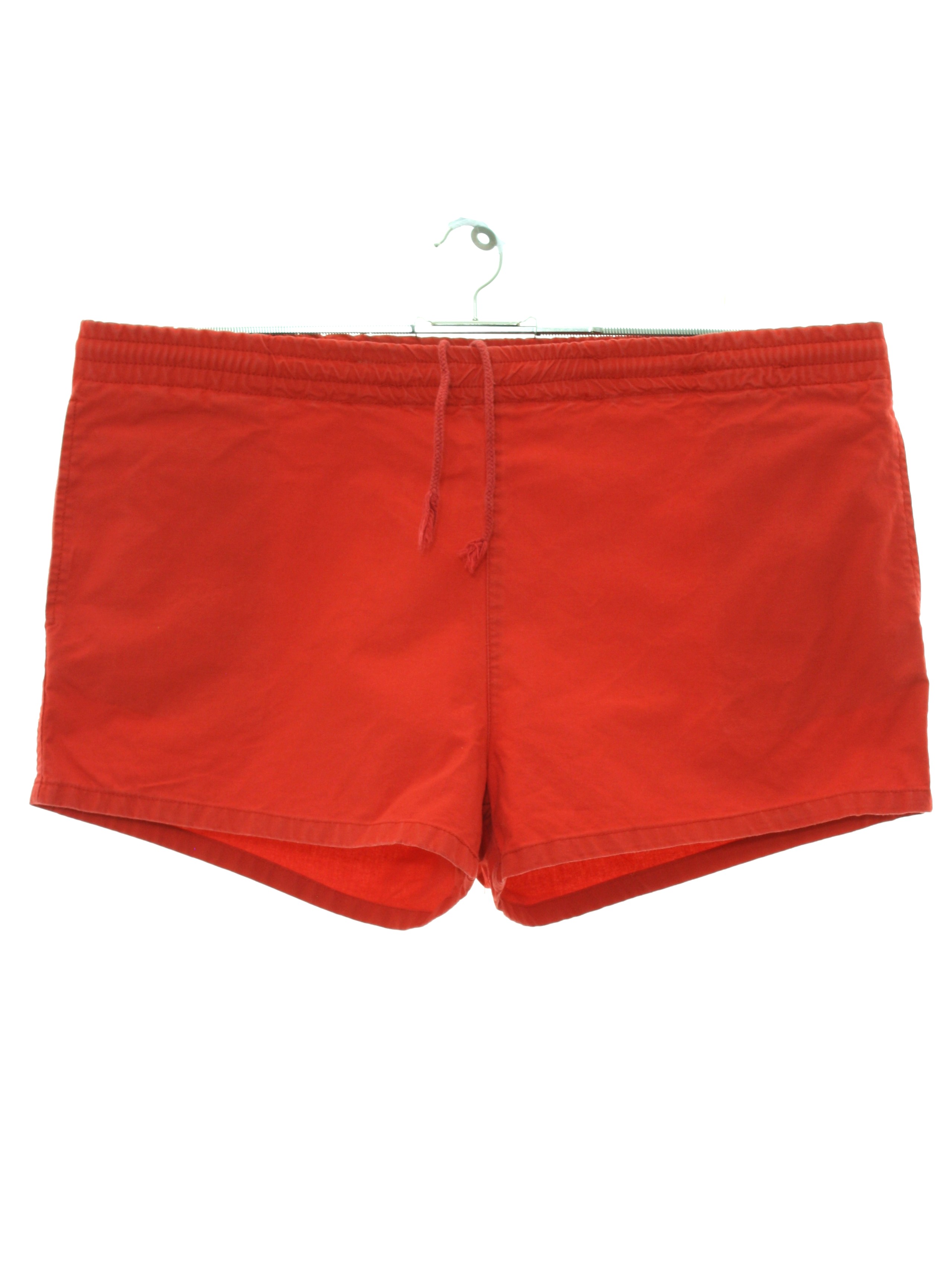 Eighties Vintage Shorts: 80s -Independently Basic- Mens red background ...
