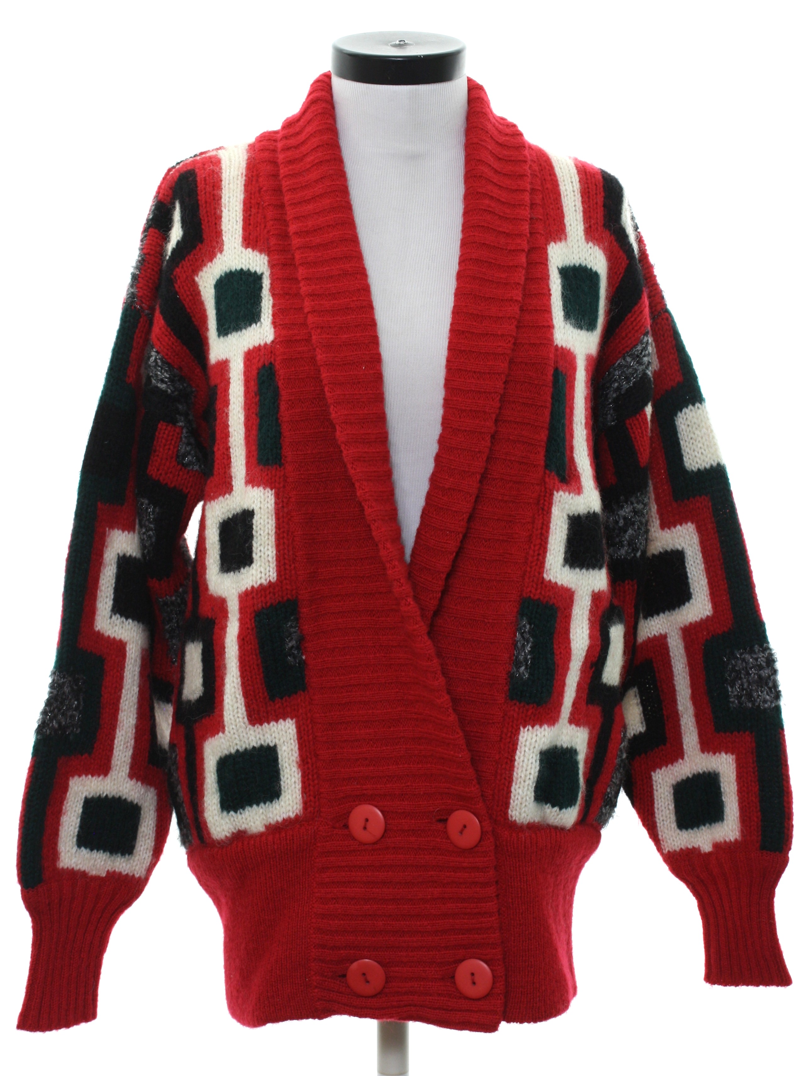 1980's Vintage Montre Xerano Caridgan Sweater: 80s -Montre Xerano