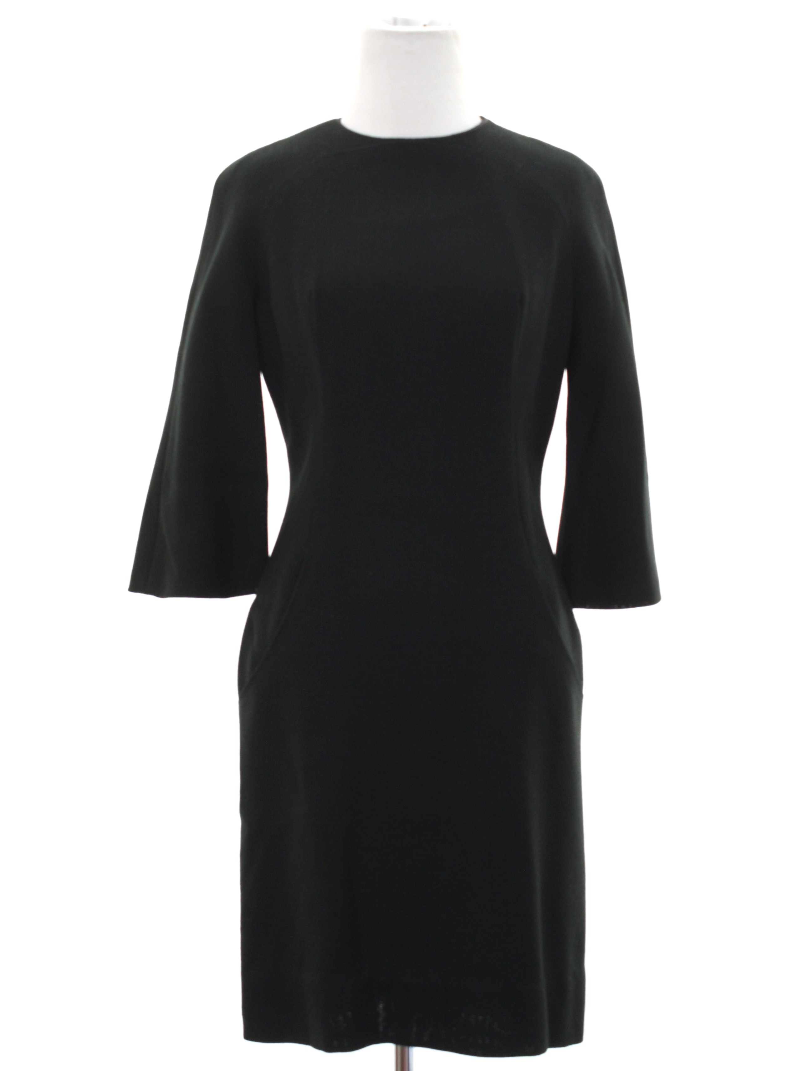 Vintage 60s Cocktail Dress: 60s -Alfred Shaheen- Designer Womens black ...