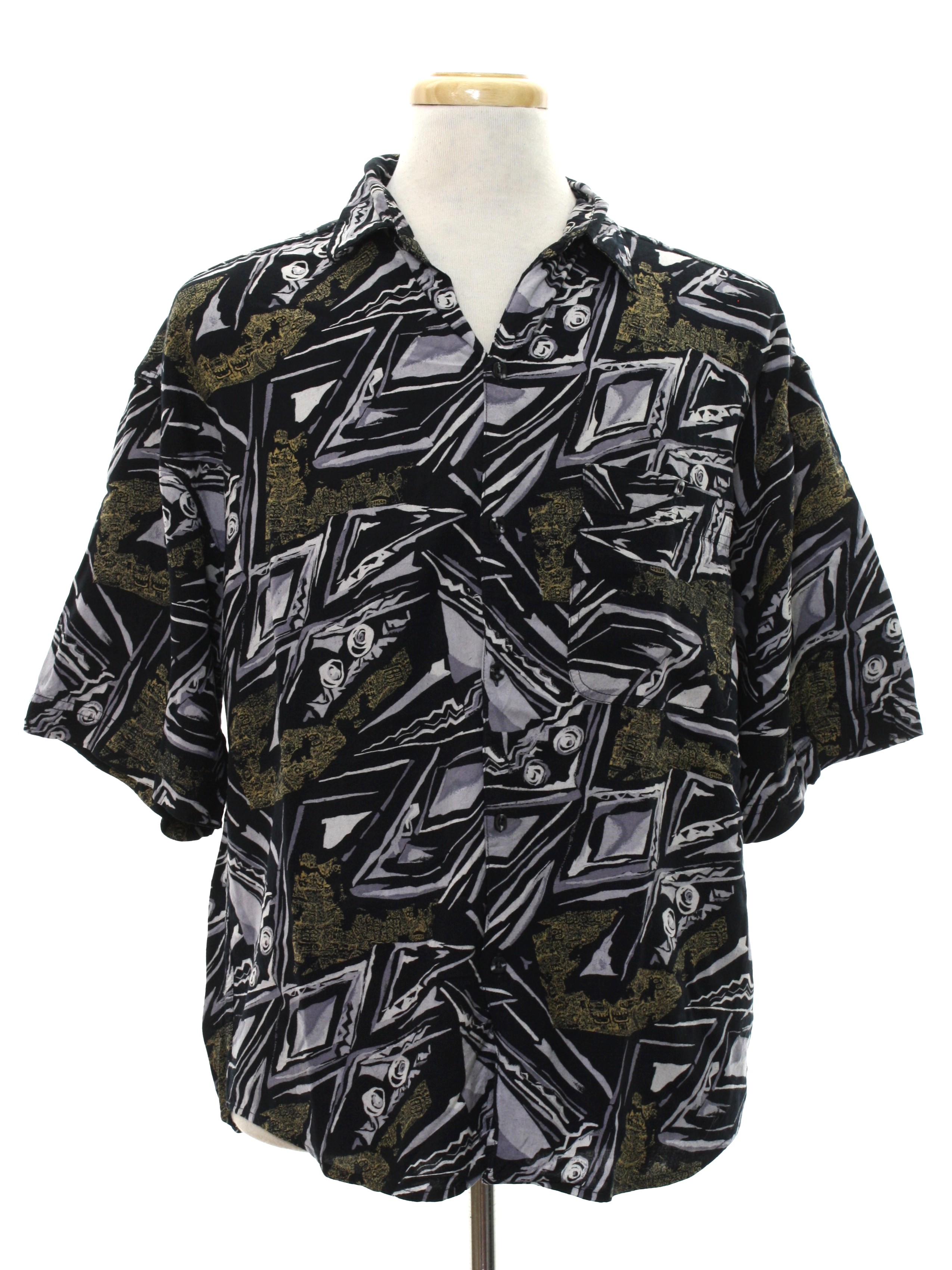 Eighties Goouch Shirt 80s Goouch Mens Black Backg