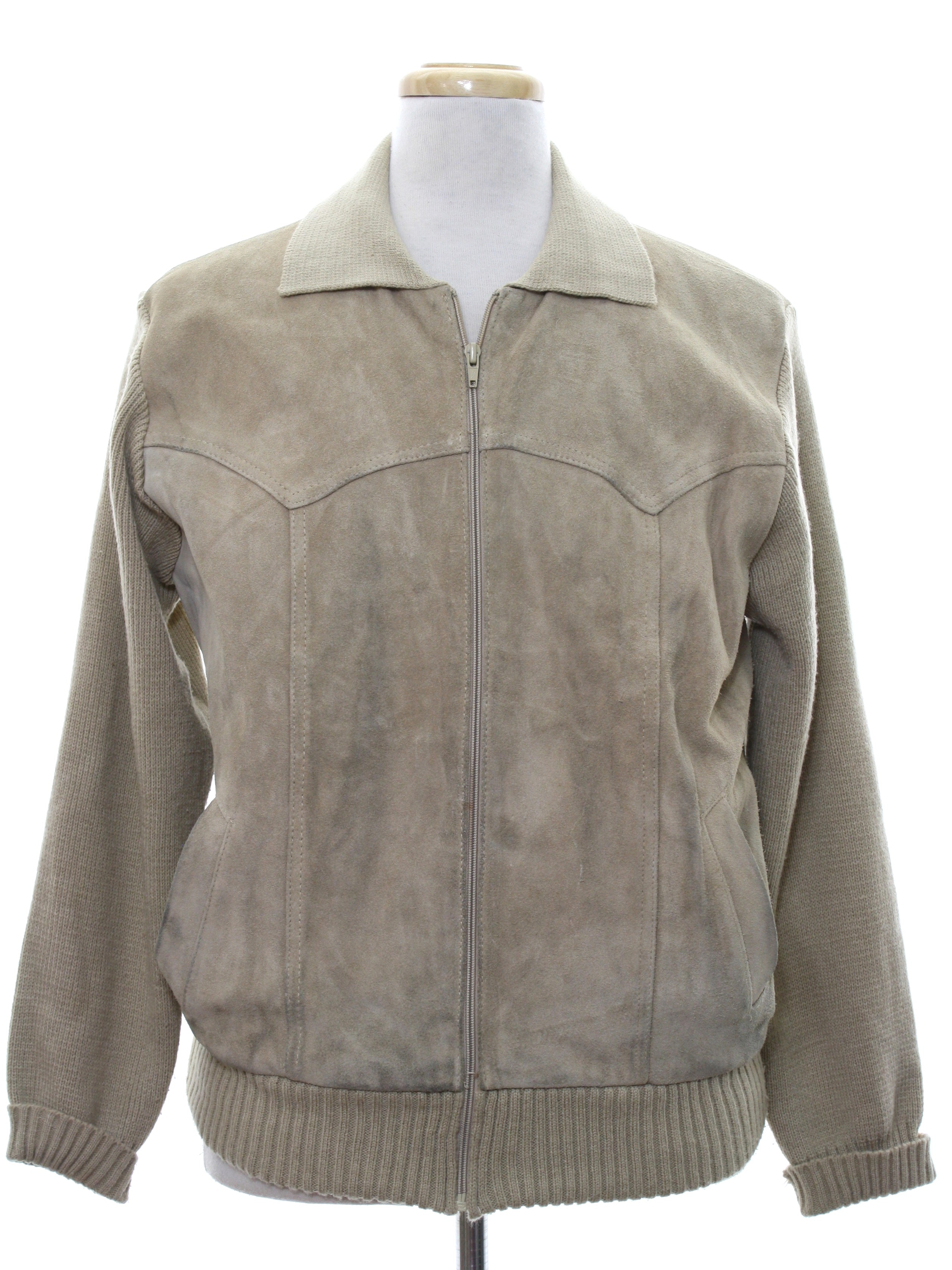 Vintage 1970's Leather Jacket: Late 70s -Miller Outerwear- Mens tan ...