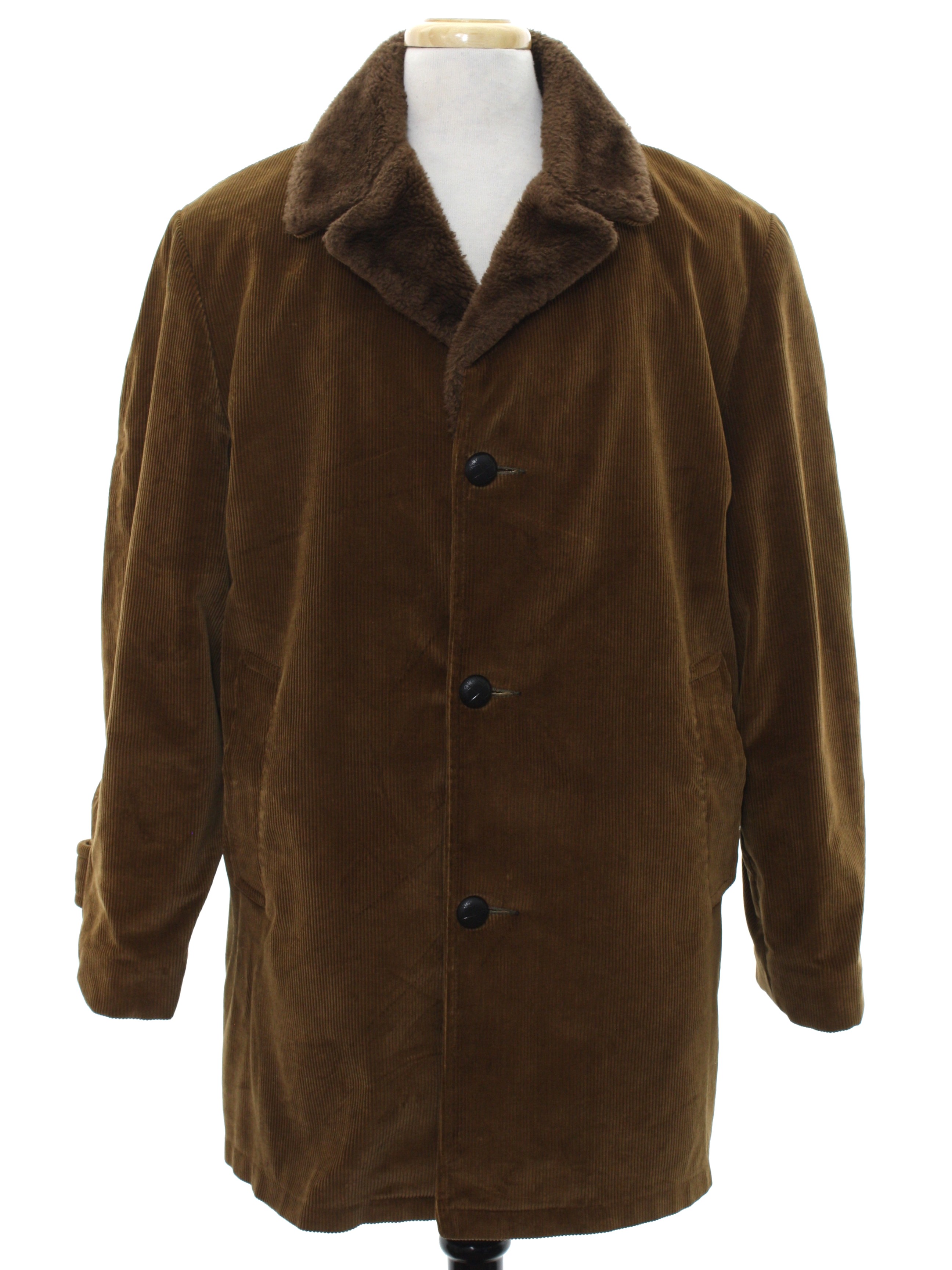 1960's Jacket (Towncraft): Late 60s -Towncraft- Mens dark brown