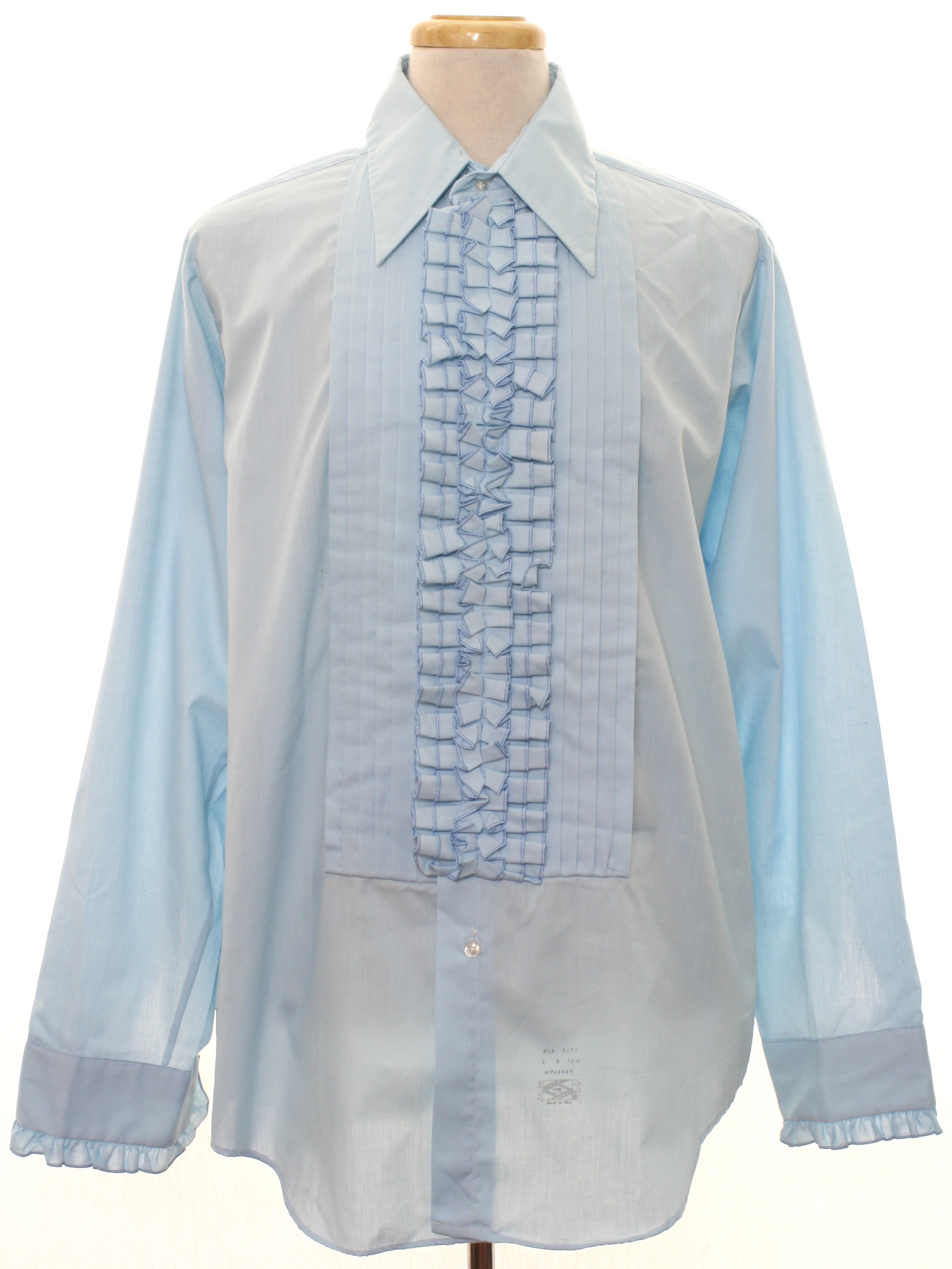 Retro Seventies Shirt: 70s -The King Size Co.- Mens light blue ...