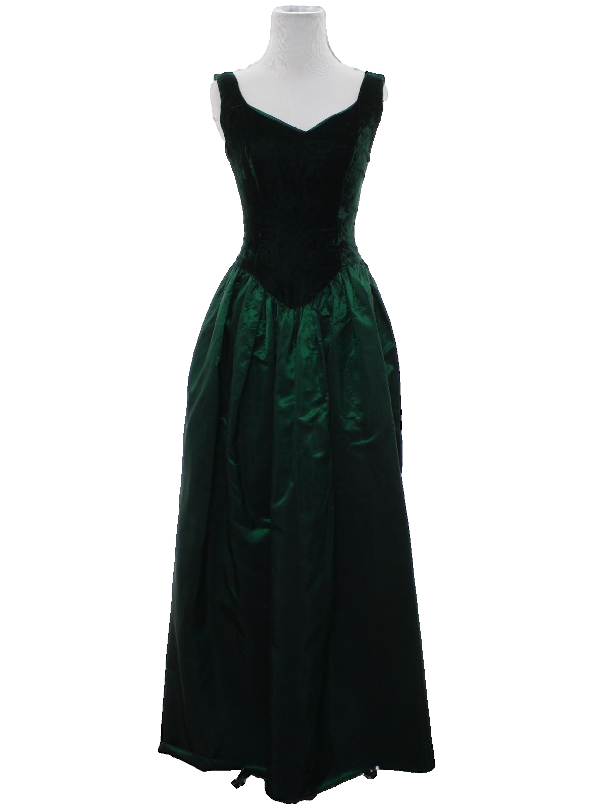 80s velvet prom dress