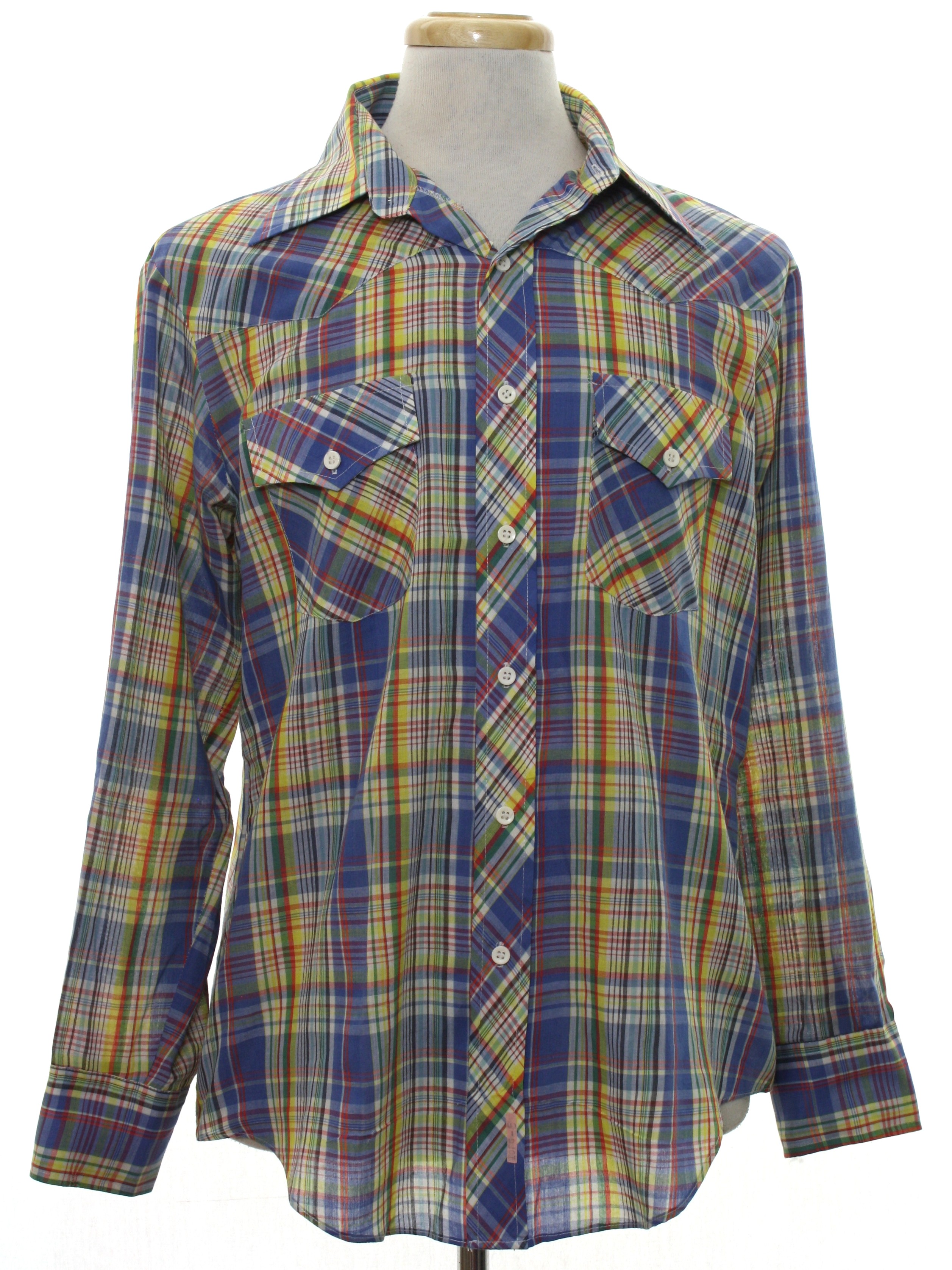 Seventies JC Penny Western Shirt: Late 70s or Early 80s -JC Penny- Mens ...