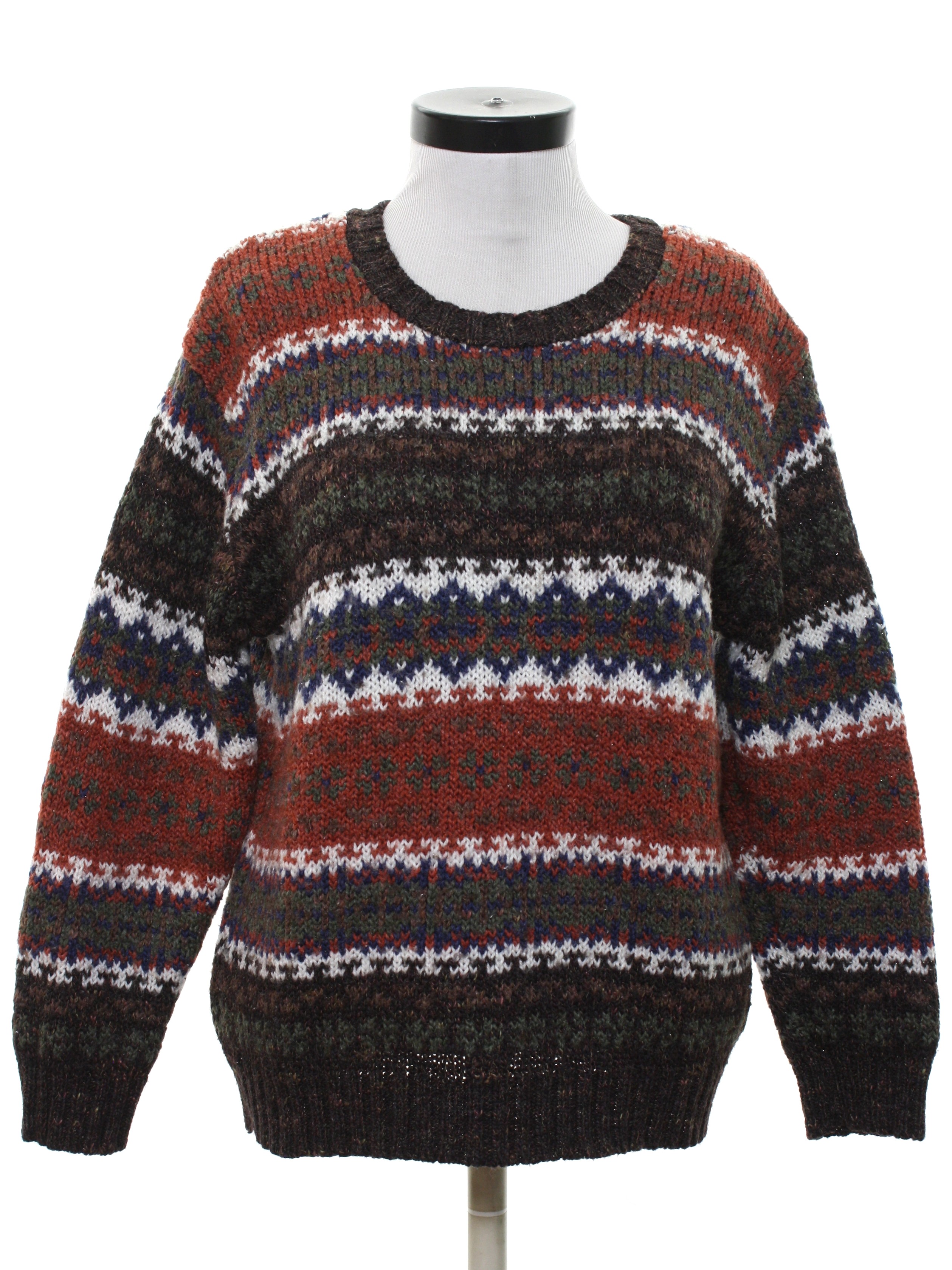 1980's Sweater (Carolyn Taylor): 80s -Carolyn Taylor- Womens burnt ...