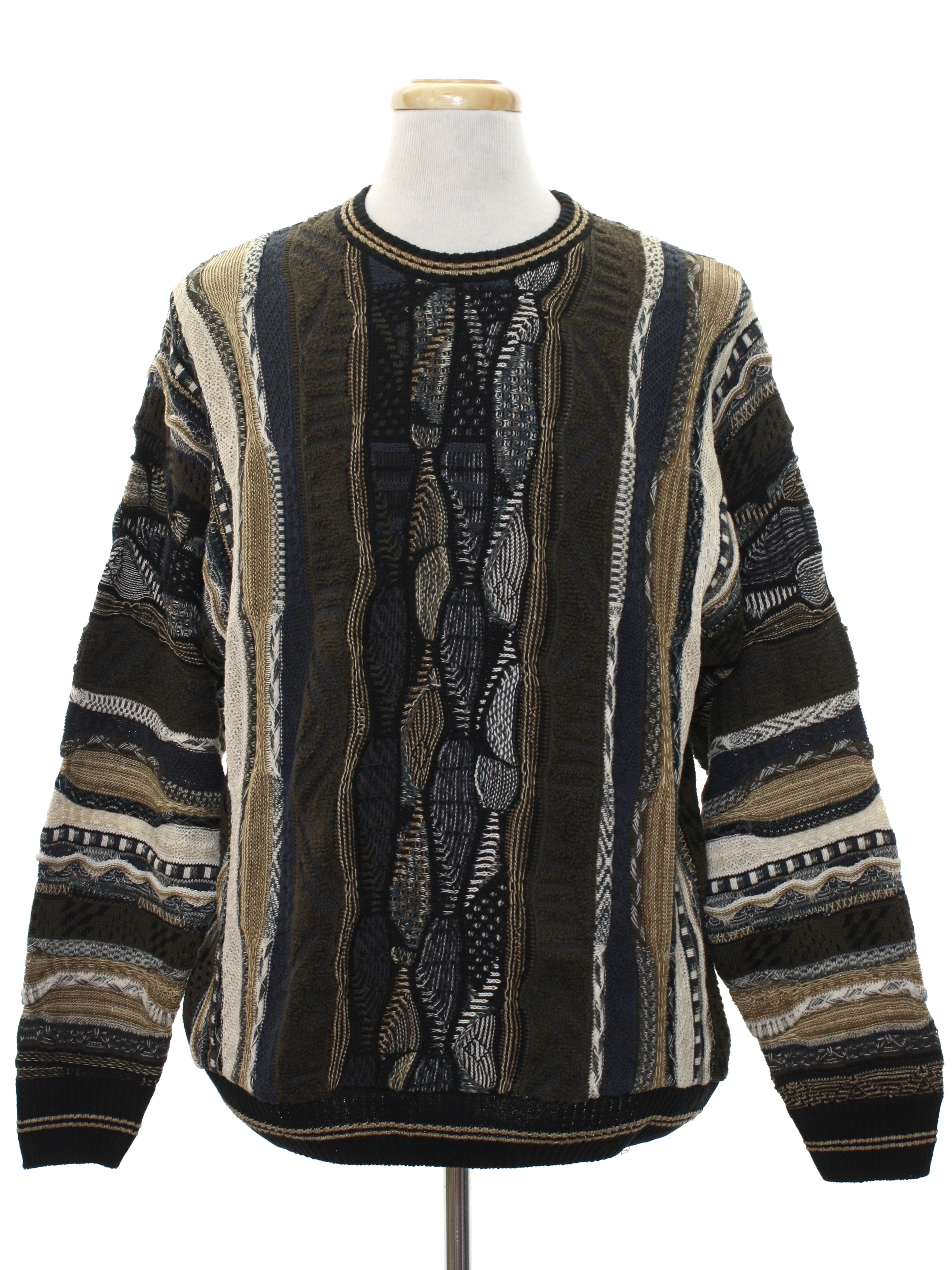 Vintage Florence Tricot 1980s Sweater: 80s -Florence Tricot- Mens dark ...