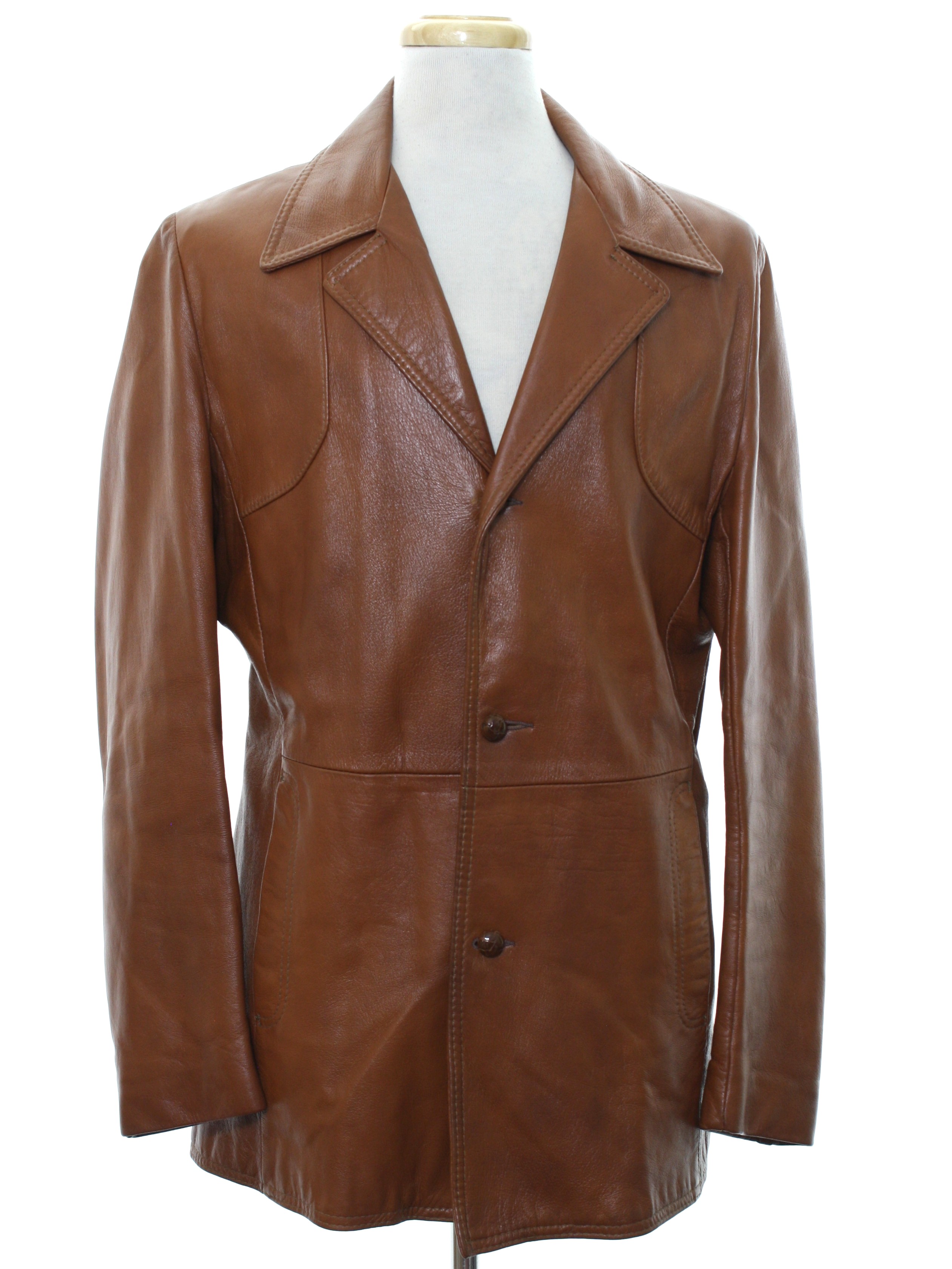 Reed Sportswear 1970s Vintage Leather Jacket: 70s -Reed Sportswear ...