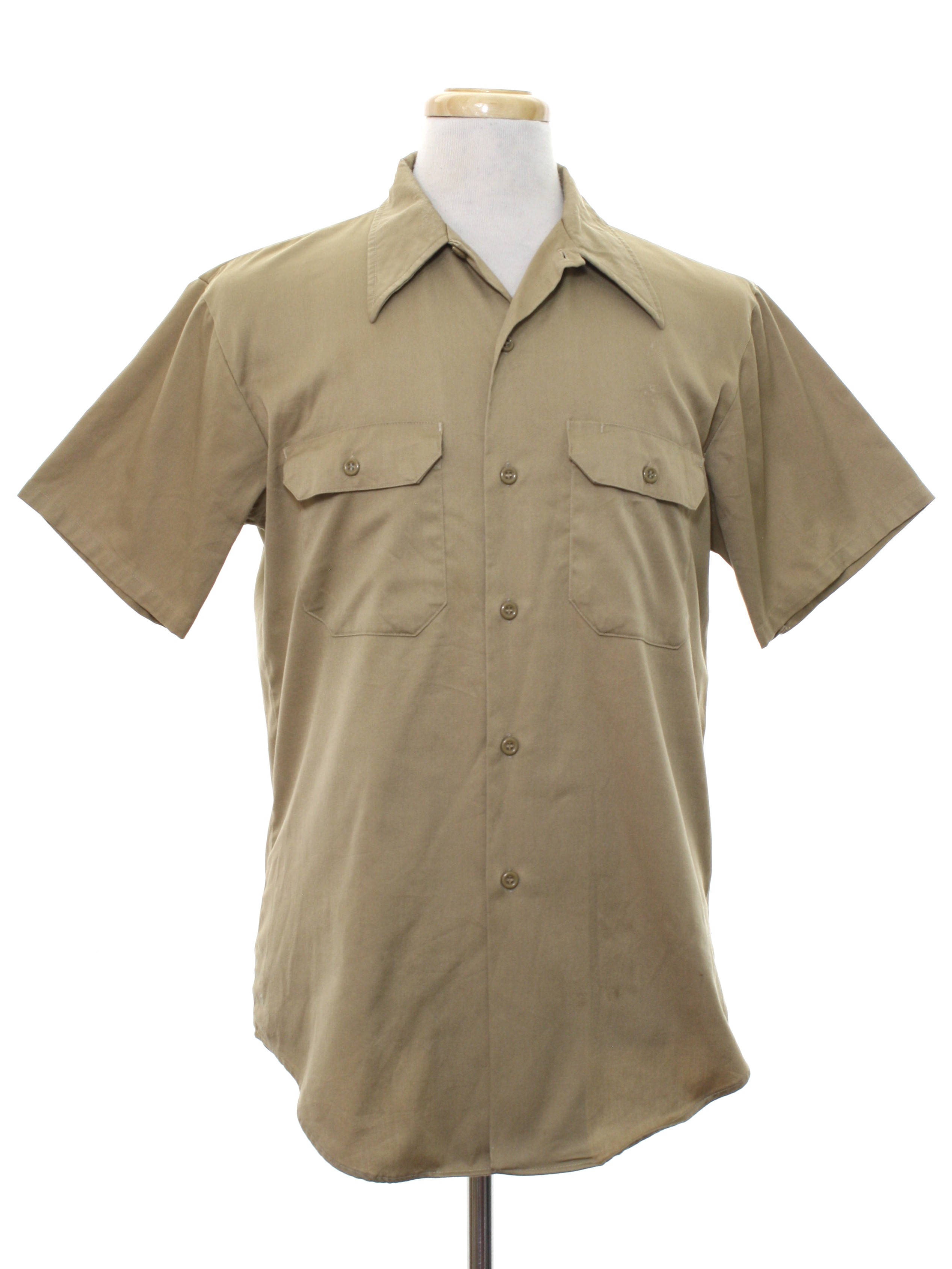 70s Vintage Big Mac Shirt: Late 70s -Big Mac- Mens khaki tan polyester ...