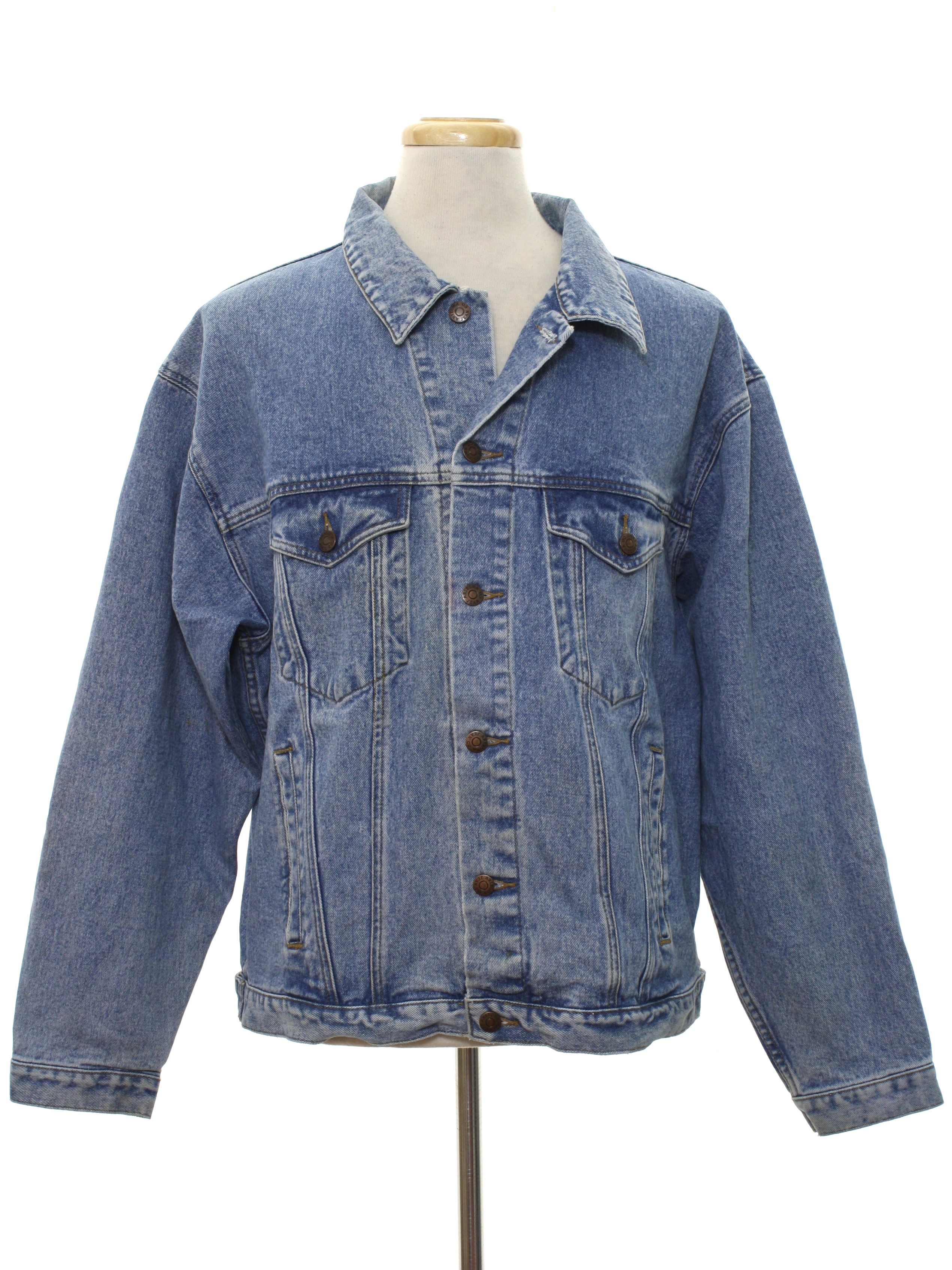 1990's Retro Jacket: 90s or Newer - Arizona Jean Co.- Mens blue ...