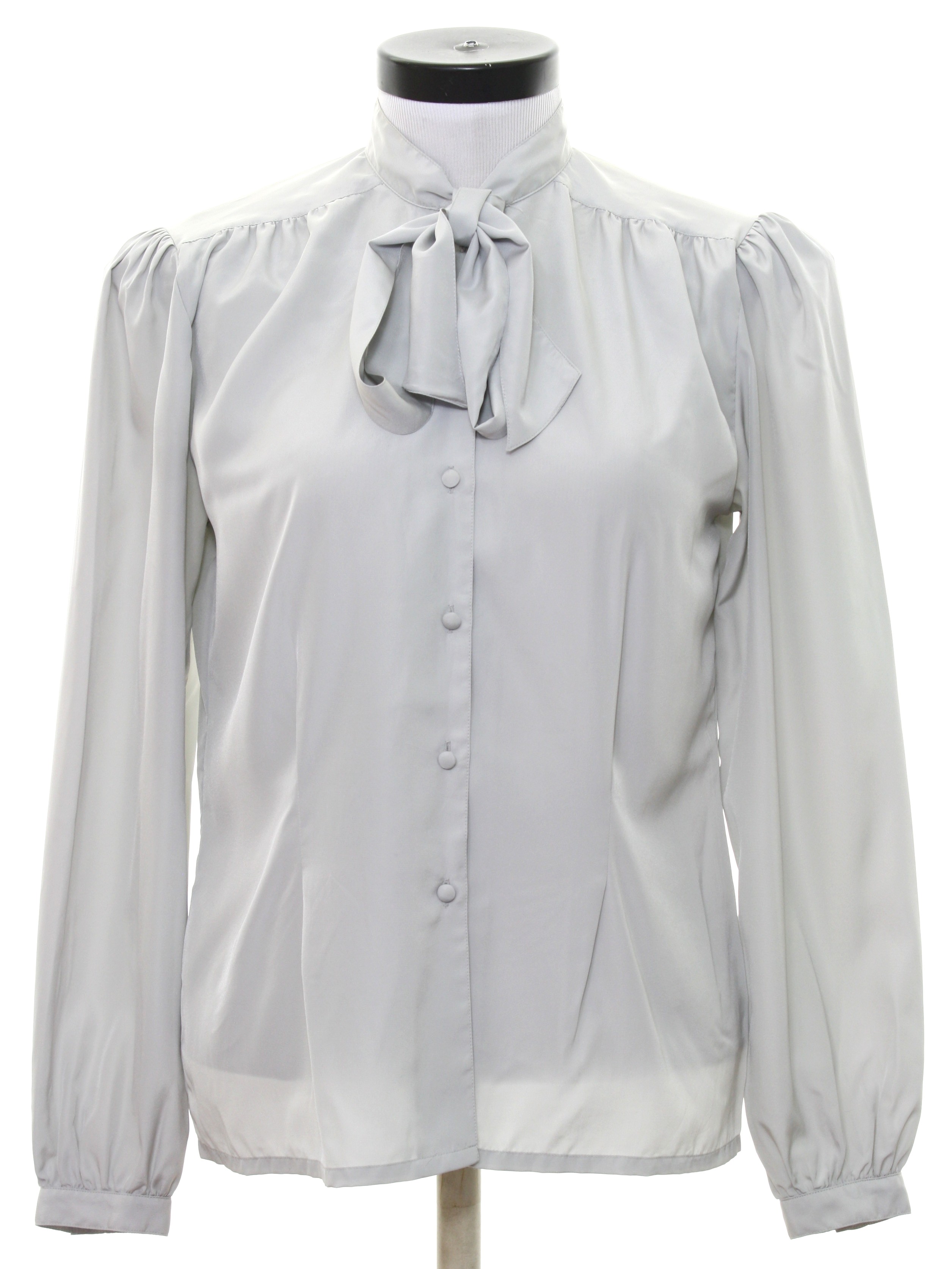 Retro 80s Shirt (Plumtree) : 80s -Plumtree- Womens light silver grey ...