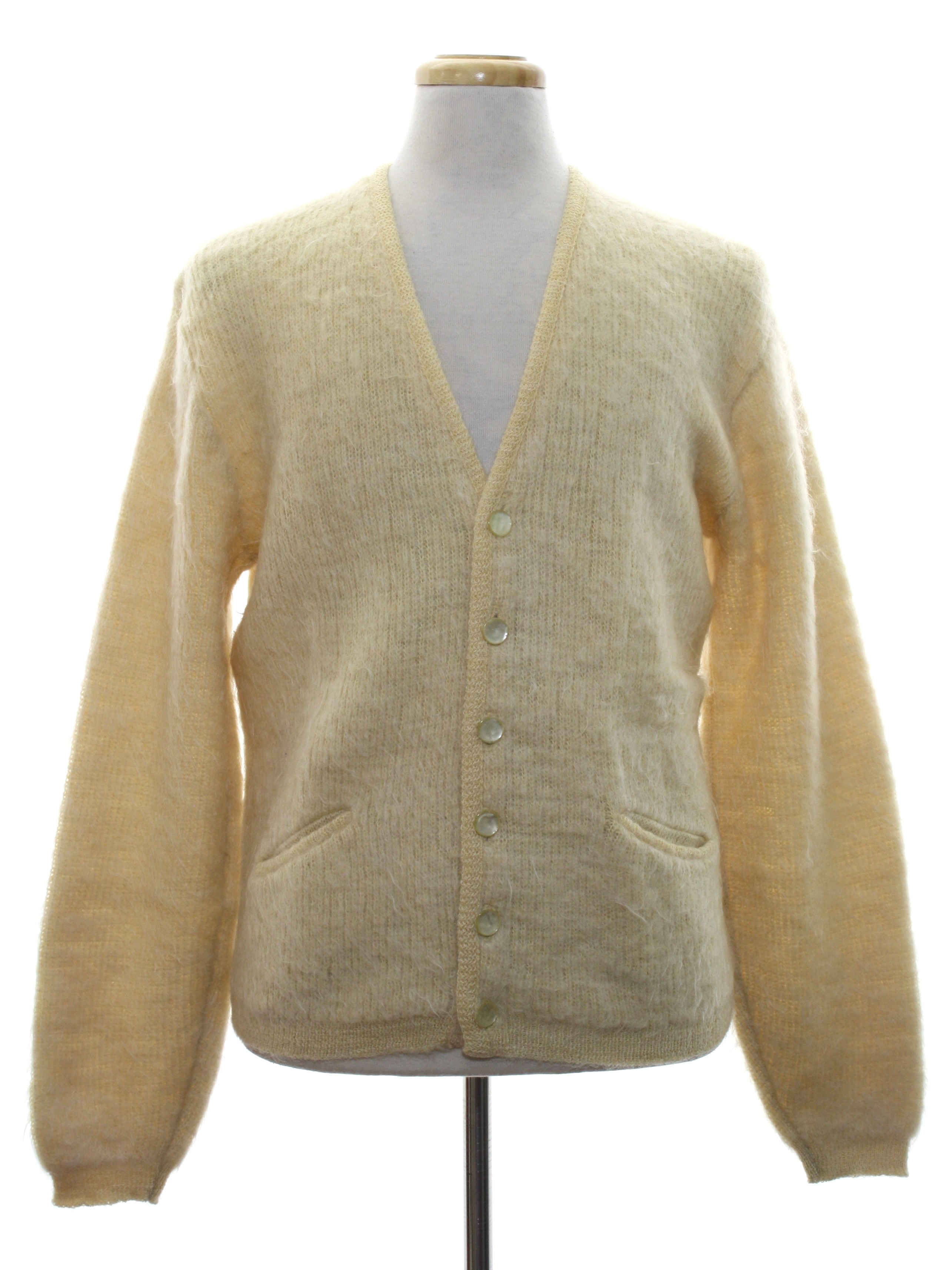 Shaggy Man Drummond Fifties Vintage Caridgan Sweater: Late 50s or Early ...