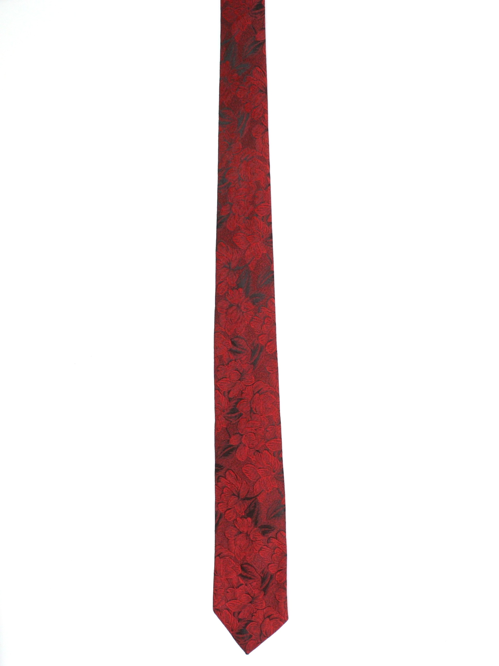 Retro 80's Neck Tie: 80s -Metropolis- Mens red background with black ...