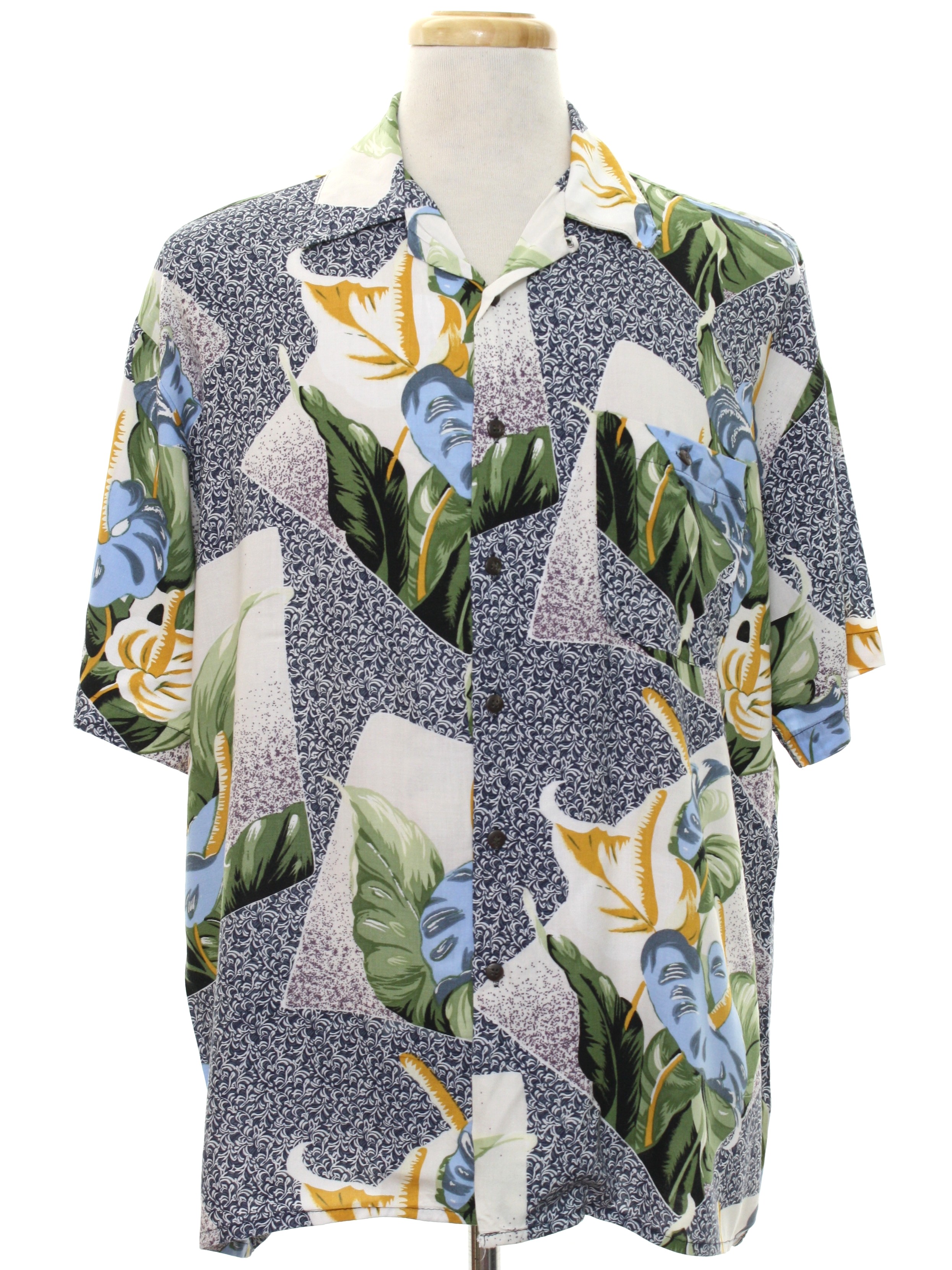 80's Ultra Bay Hawaiian Shirt: 80s -Ultra Bay- Mens white background ...