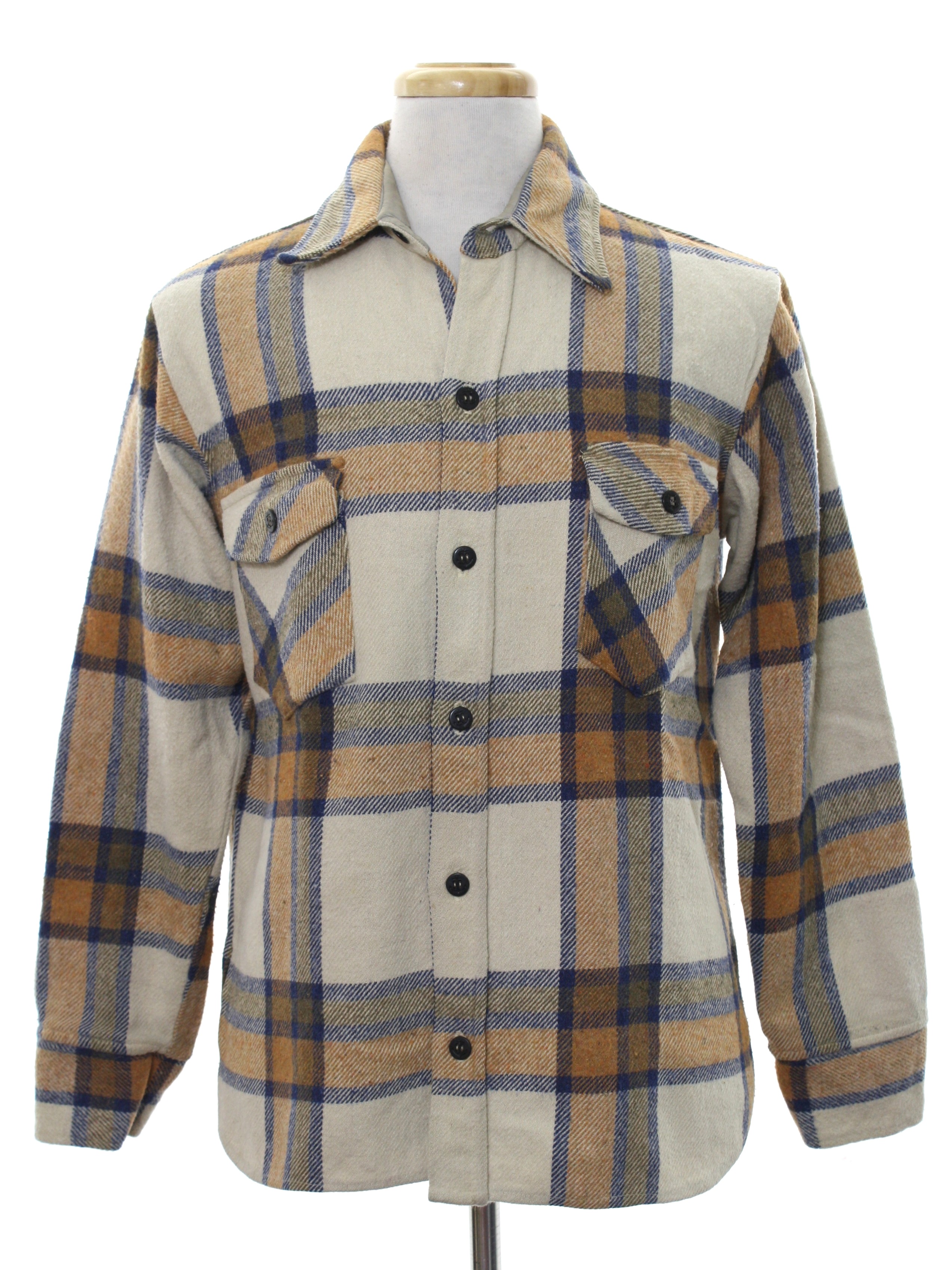 70s Vintage Briarcliff Jacket: 70s -Briarcliff- Mens cream