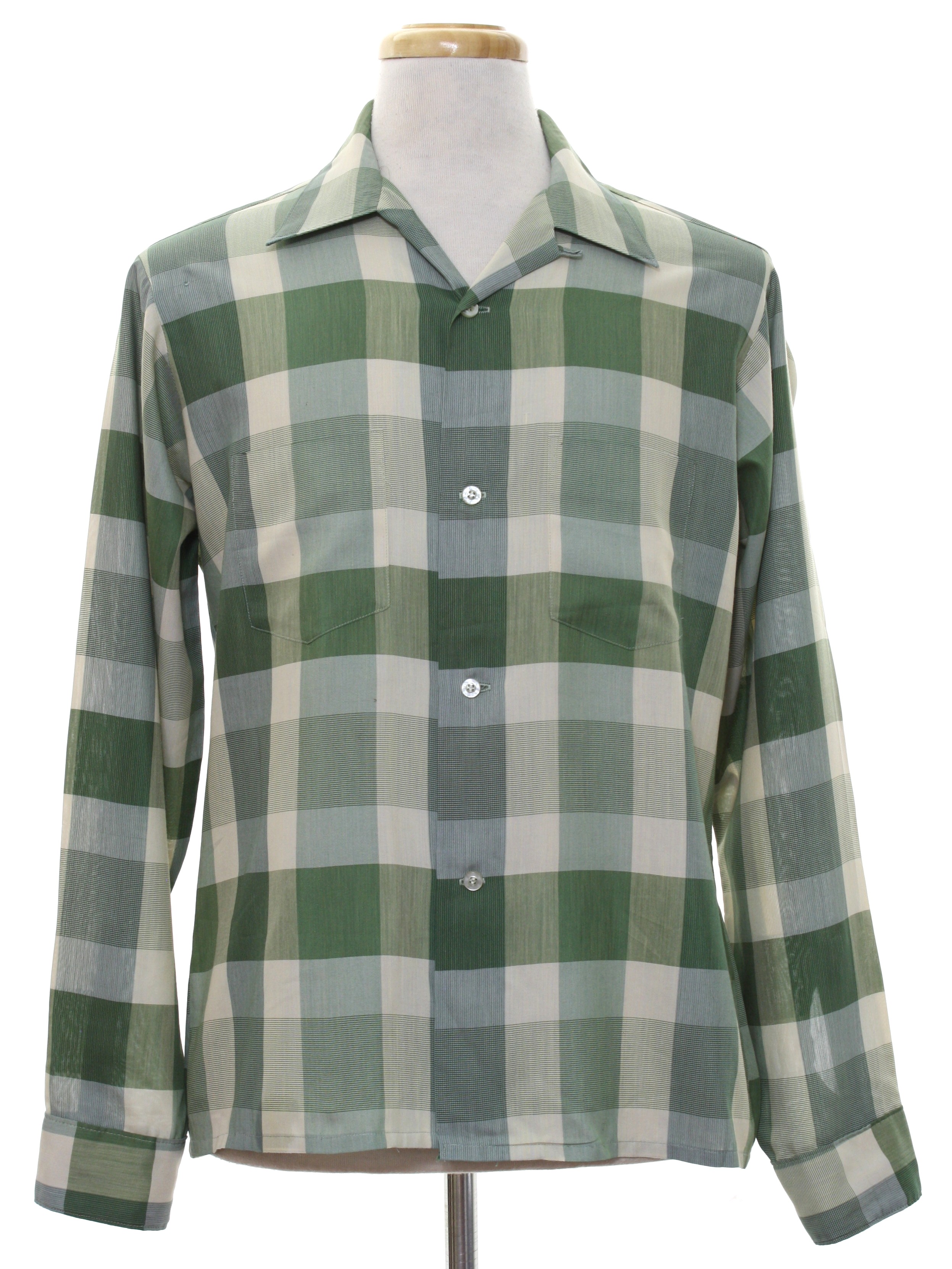 1950s Van Heusen Vanopress Shirt: Late 50s -Van Heusen Vanopress- Mens ...