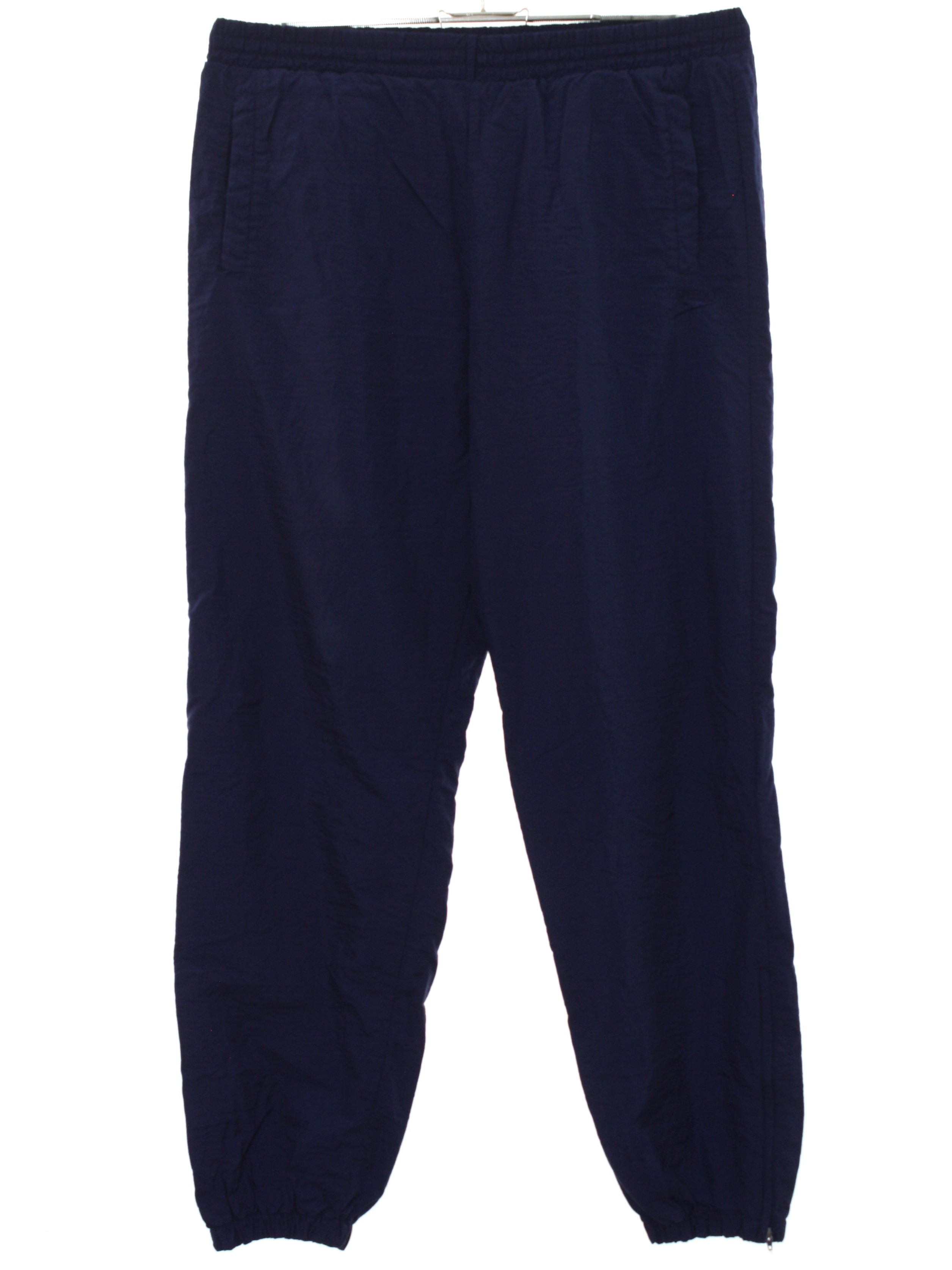 90's Vintage Pants: 90s -Speedo- Mens navy blue nylon track pants ...