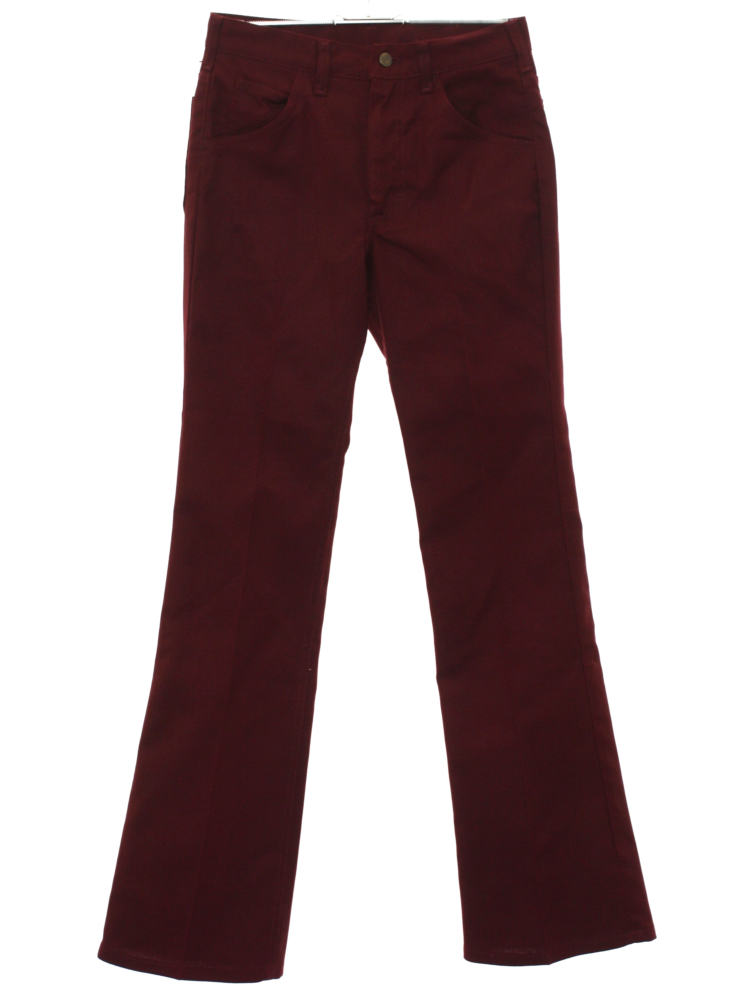 Lee 70's Vintage Flared Pants / Flares: 70s -Lee- Mens deep merlot red ...