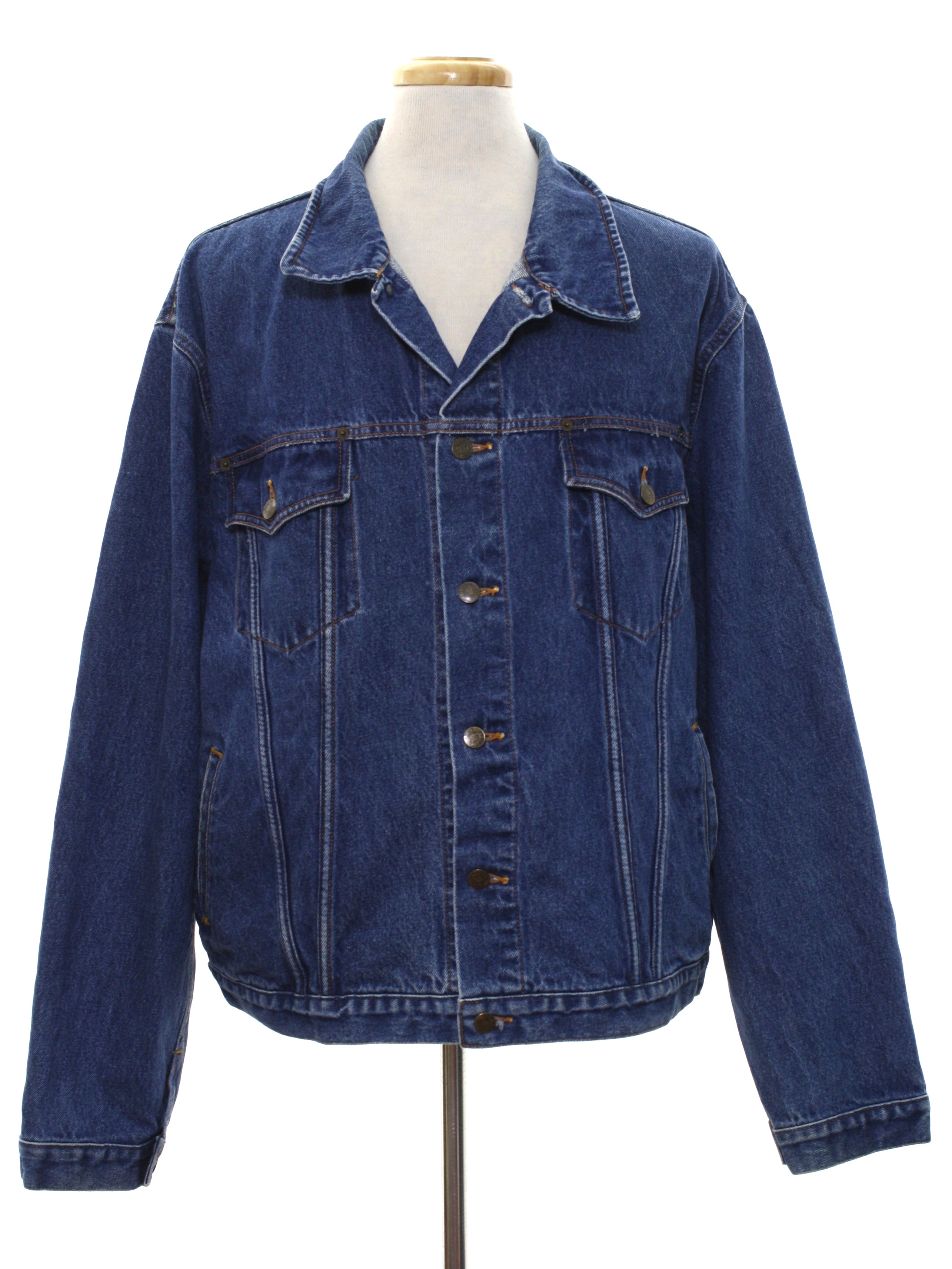 Retro Nineties Jacket: Early 90s -Armani Jeans- Mens dark blue ...
