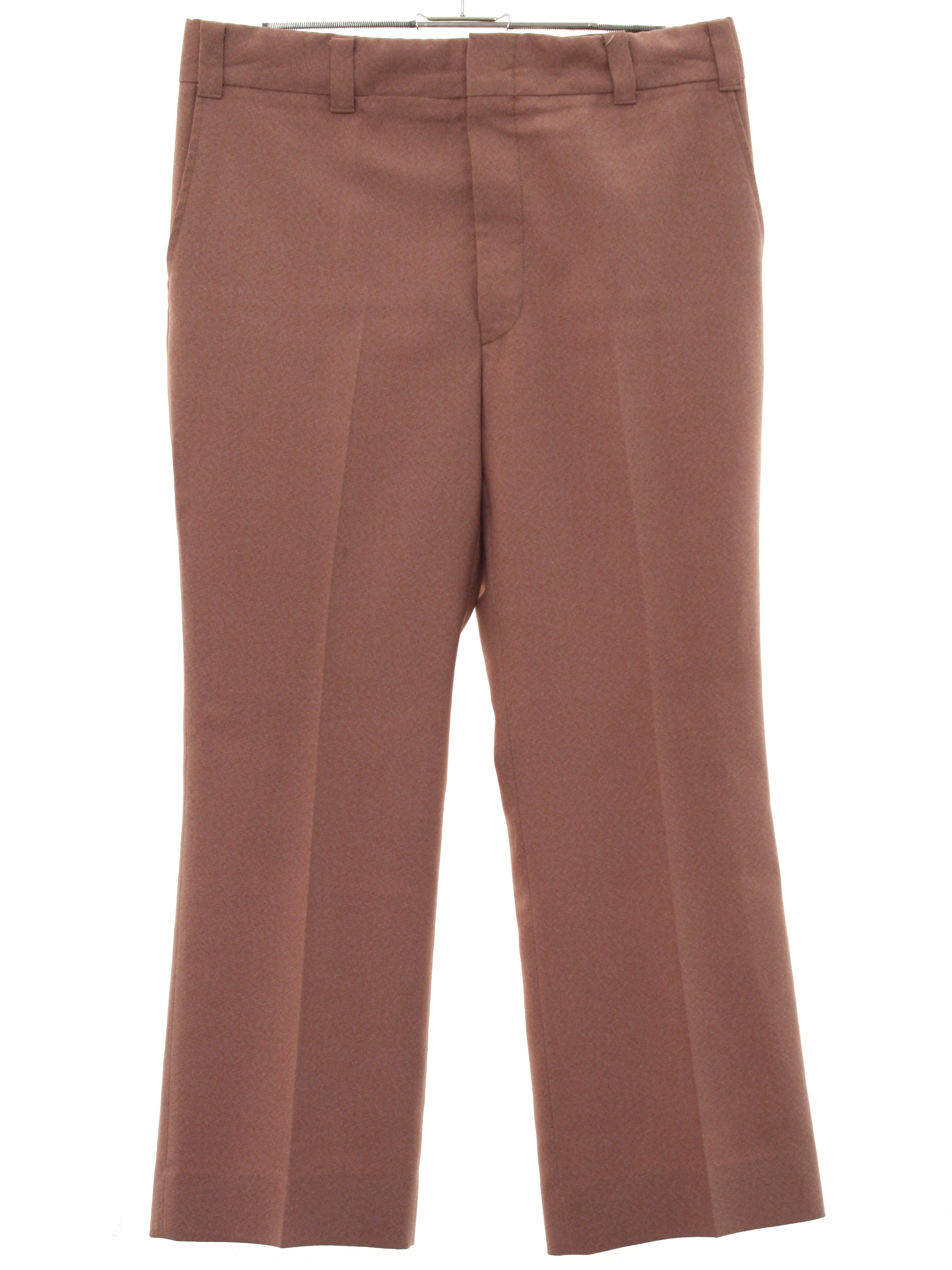 Retro 70's Flared Pants / Flares: 70s -No Label- Mens Heathered rusty ...