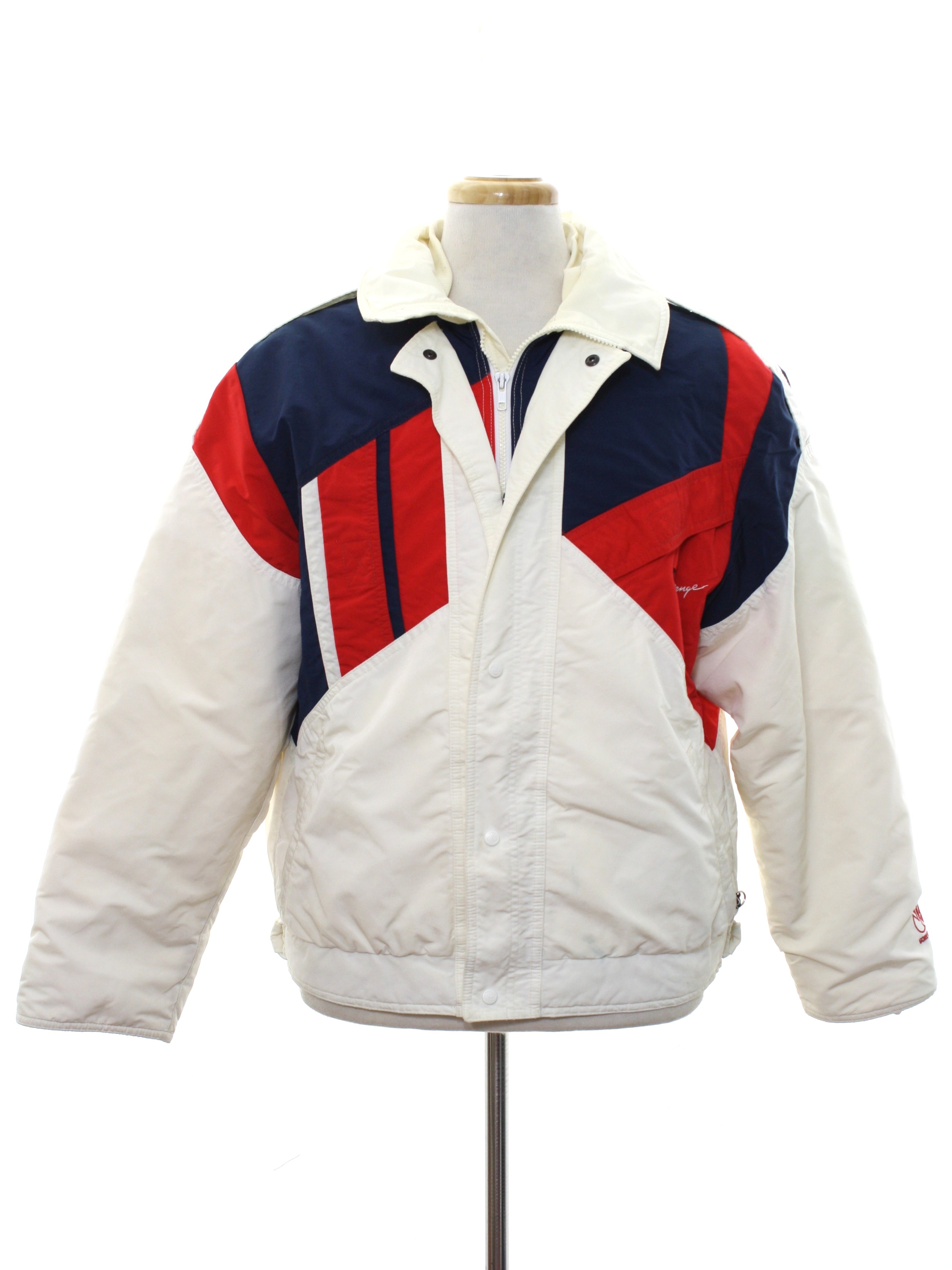 Roffe 1980s Vintage Jacket: 80s -Roffe- Mens lightly yellowed white ...