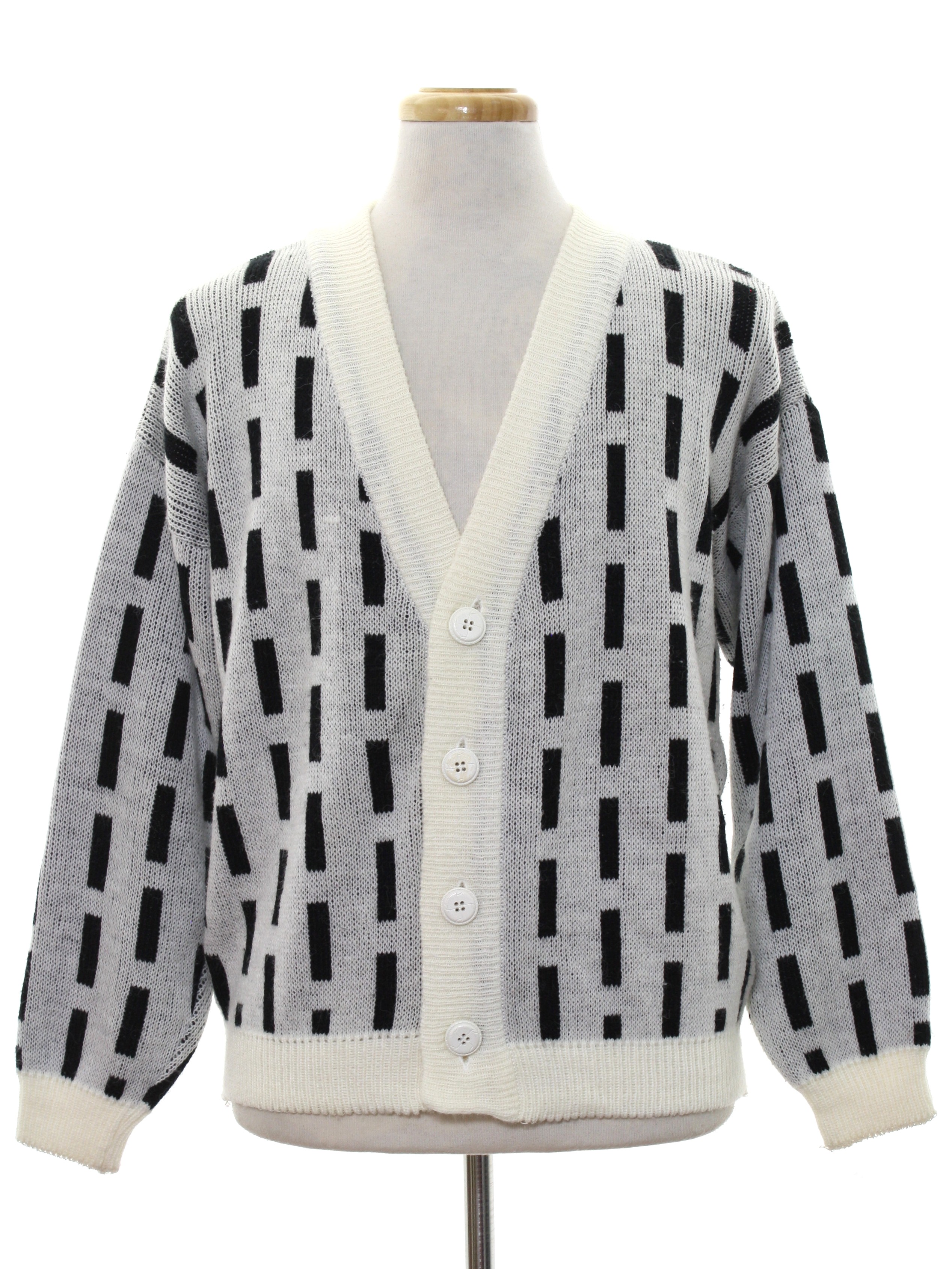 Uniform Code 1980s Vintage Caridgan Sweater: 80s -Uniform Code- Mens ...