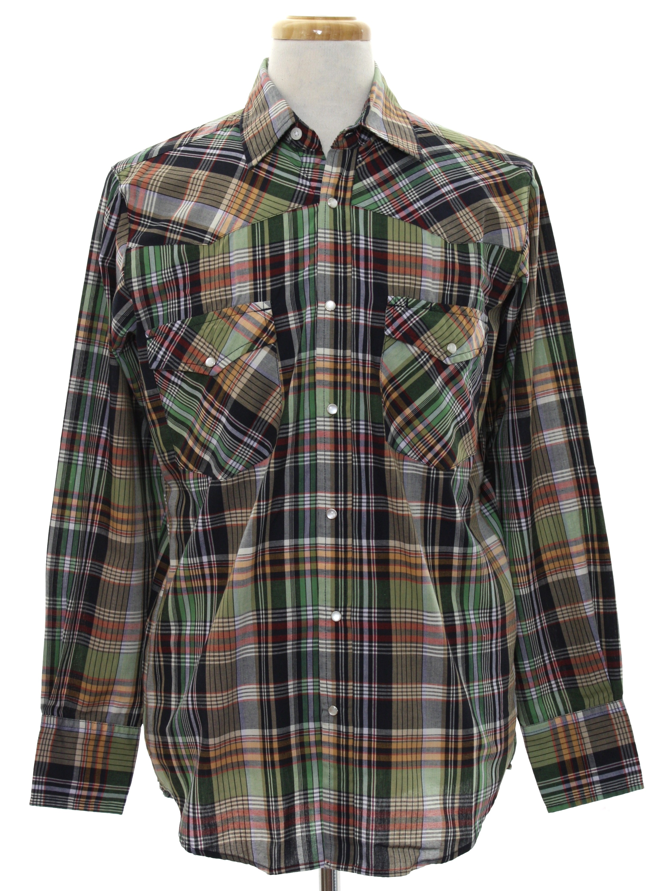 Retro 1990s Western Shirt: 90s -Canyon Guide Outfitters- Mens dusty ...