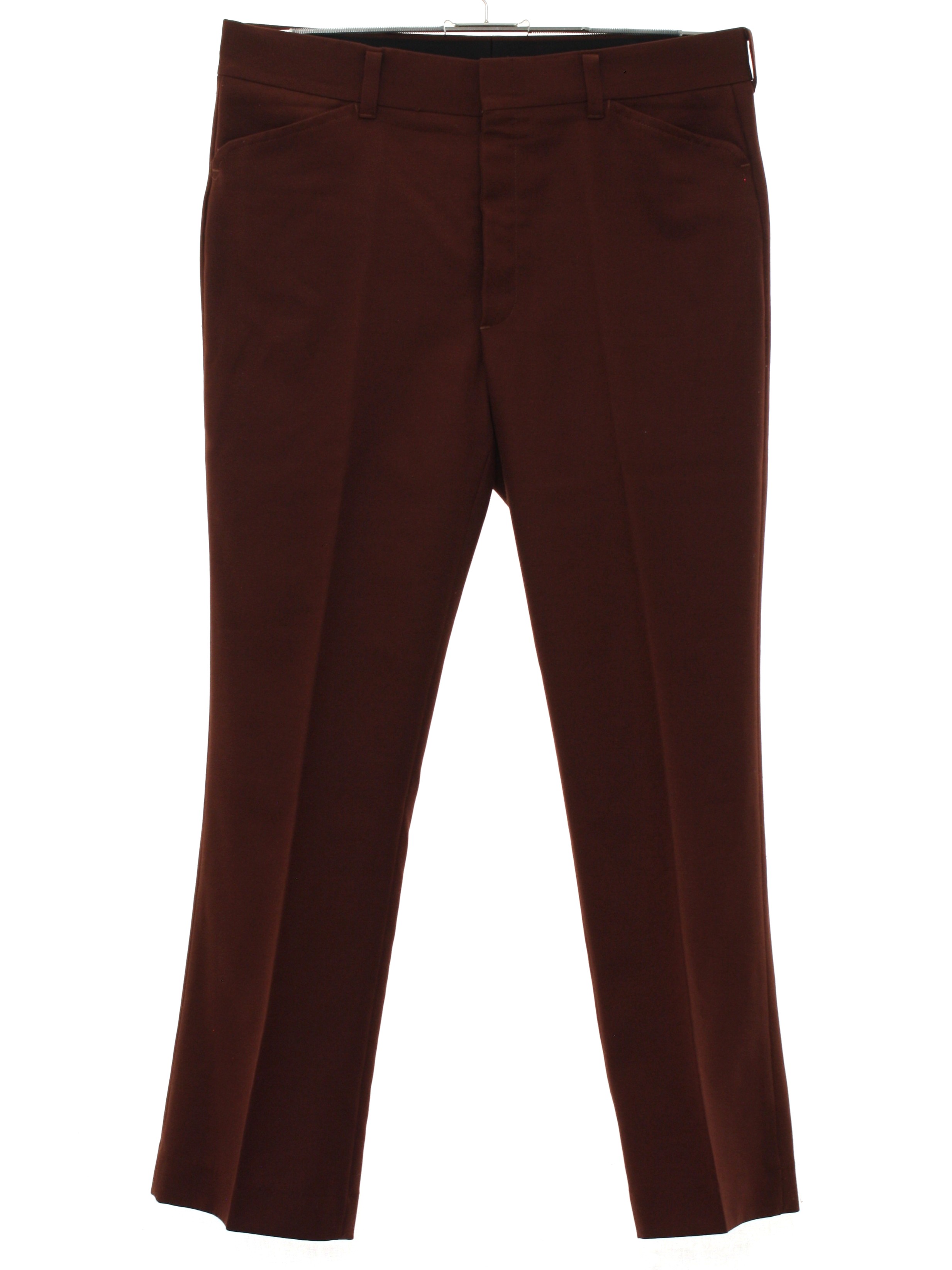 Retro 1970's Pants (Farah) : 70s -Farah- Mens rust, polyester knit ...