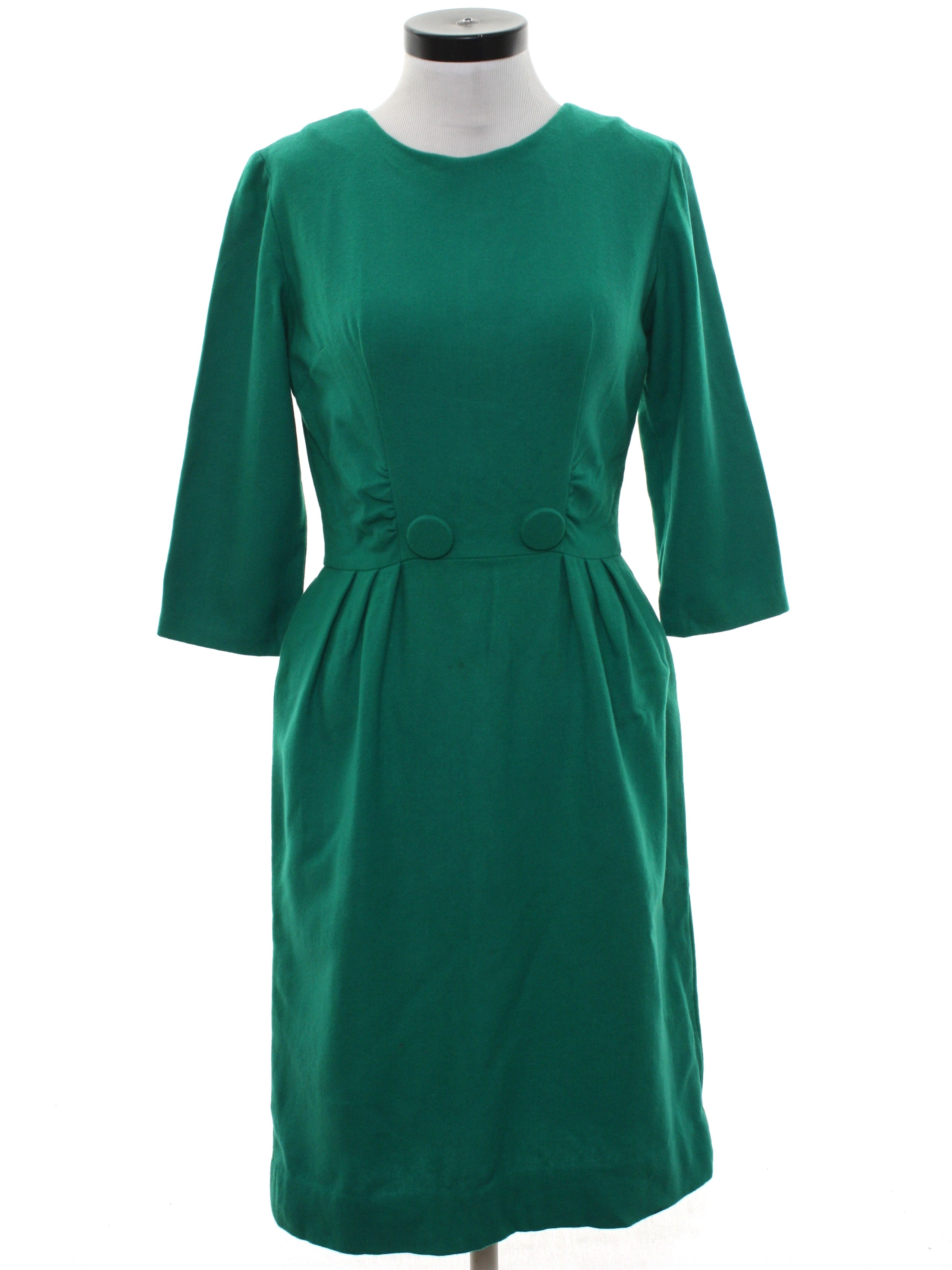 Retro 50s Dress (Home Sewn) : 50s -Home Sewn- Womens emerald green ...