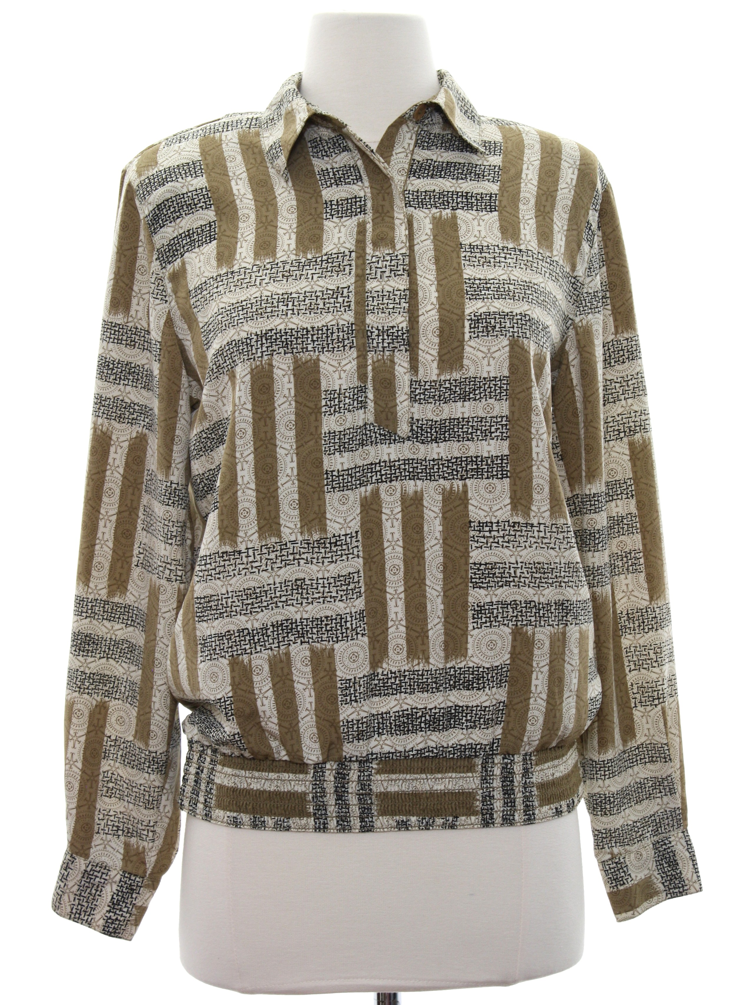 1980's Vintage Alfred Dunner Shirt: 80s -Alfred Dunner- Womens ivory ...