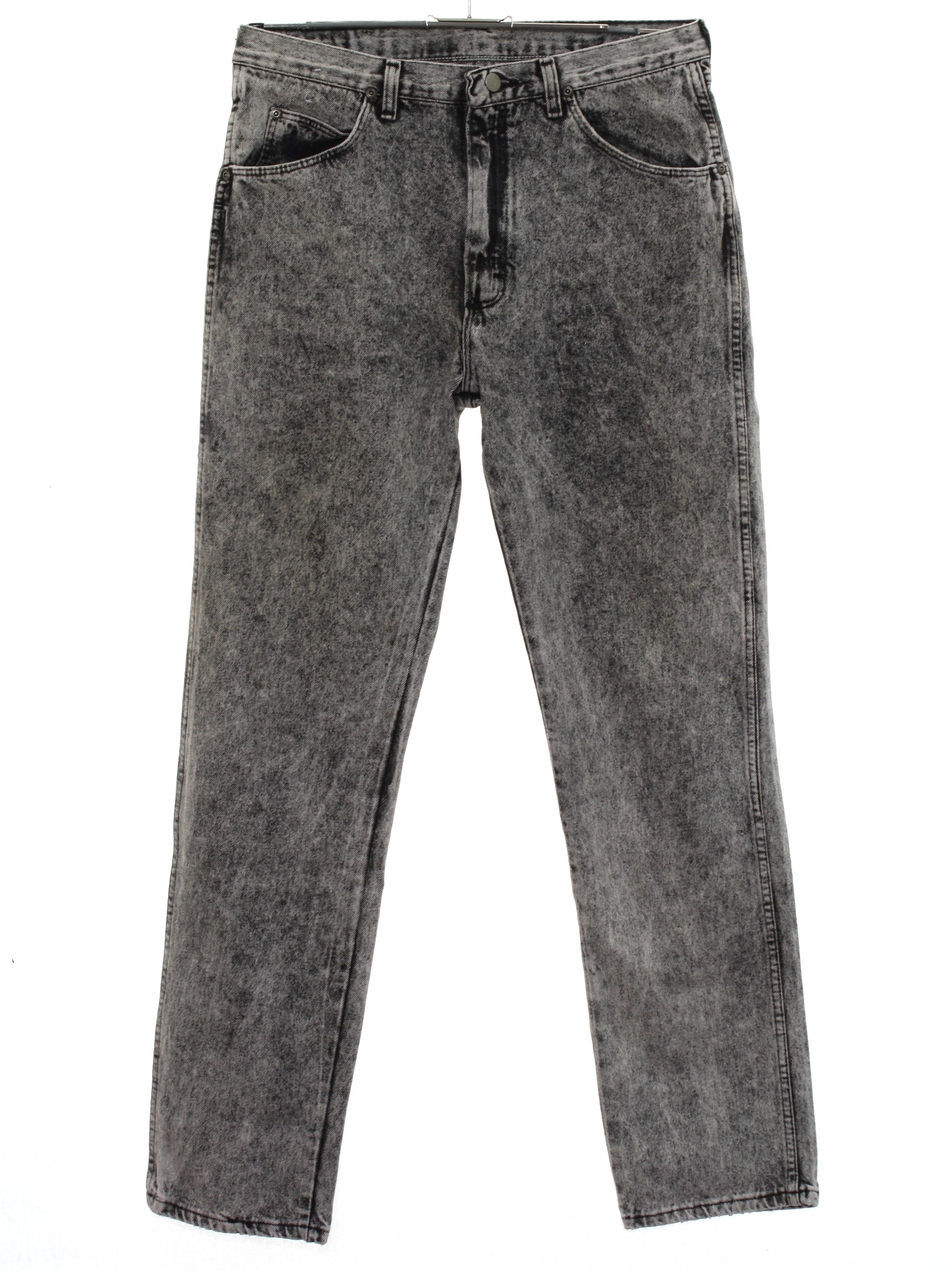 Eighties Pants: Late 80s or early 90s Wrangler- Mens acid washed