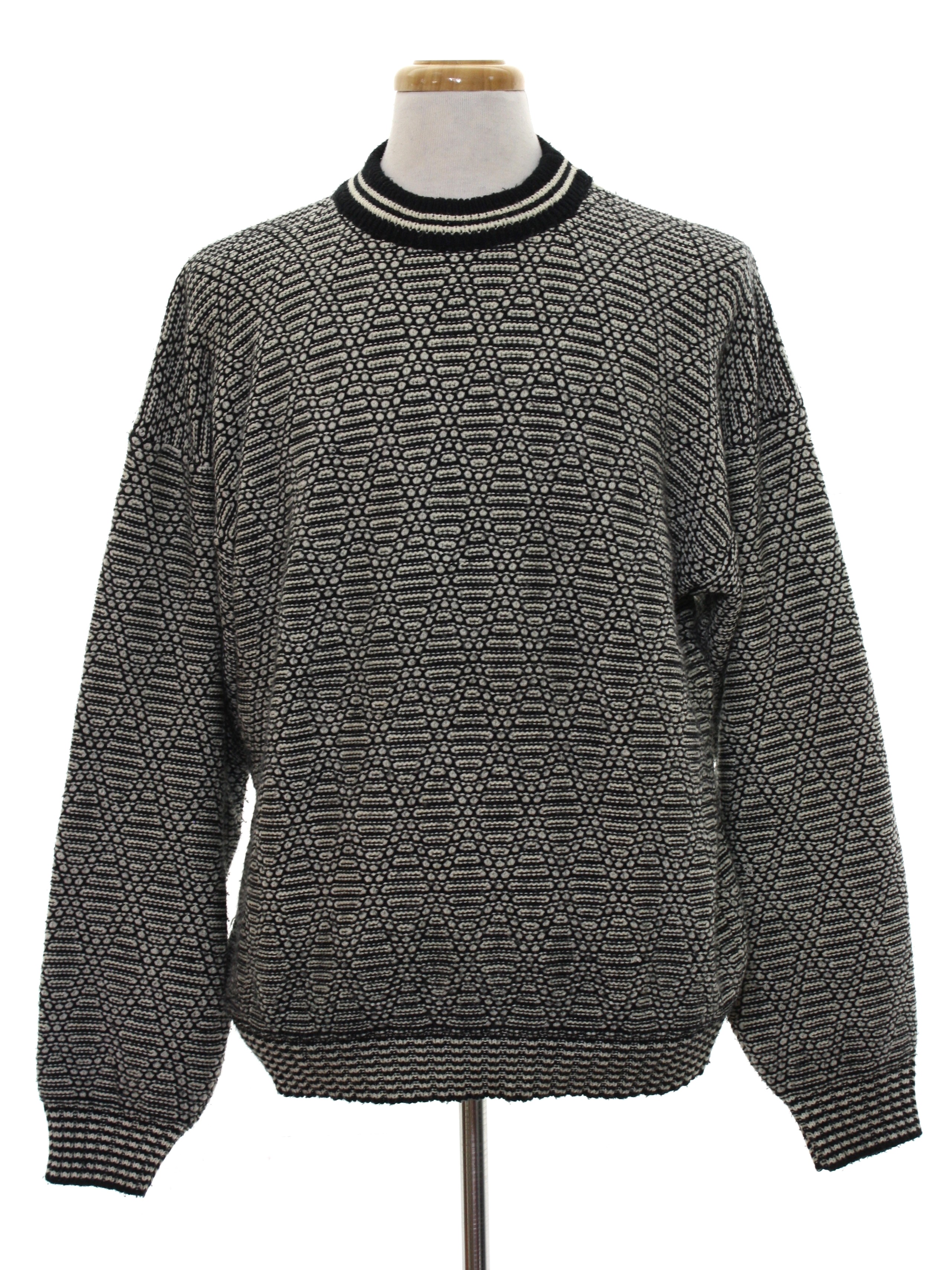 1980's Sweater (Todays News): Late 80s or Early 90s -Todays News-- Mens ...