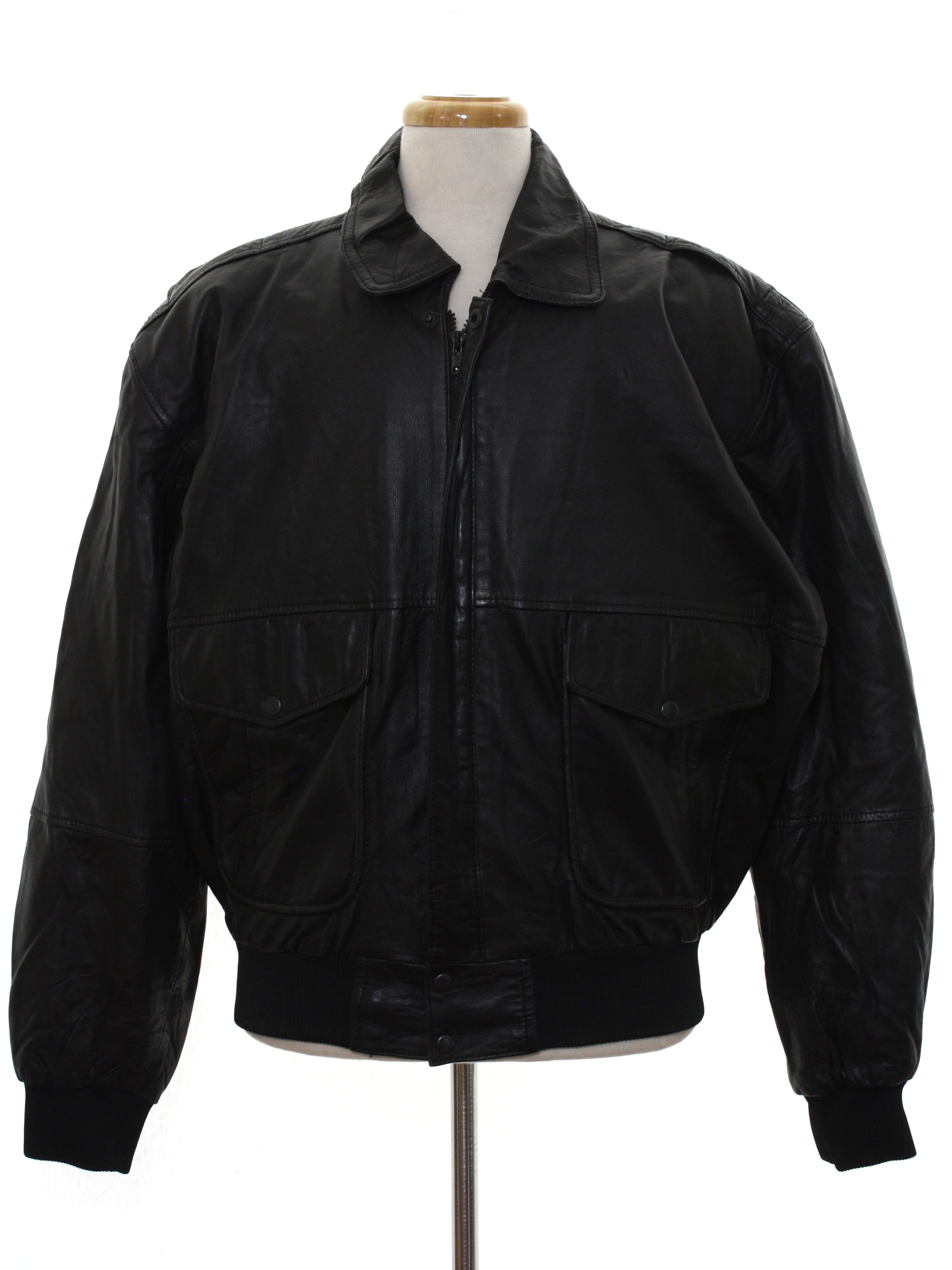 1990's Flightline Mens Bomber Leather Flight Jacket | lupon.gov.ph