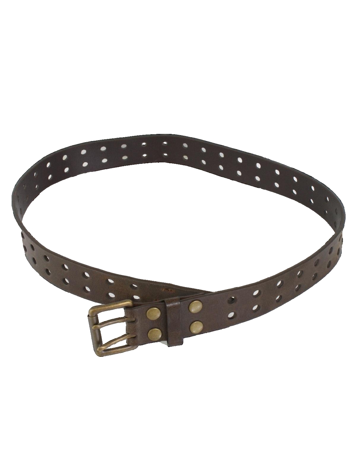 1990's Retro Belt: 90s -Mossimo- Mens dark brown background leather ...