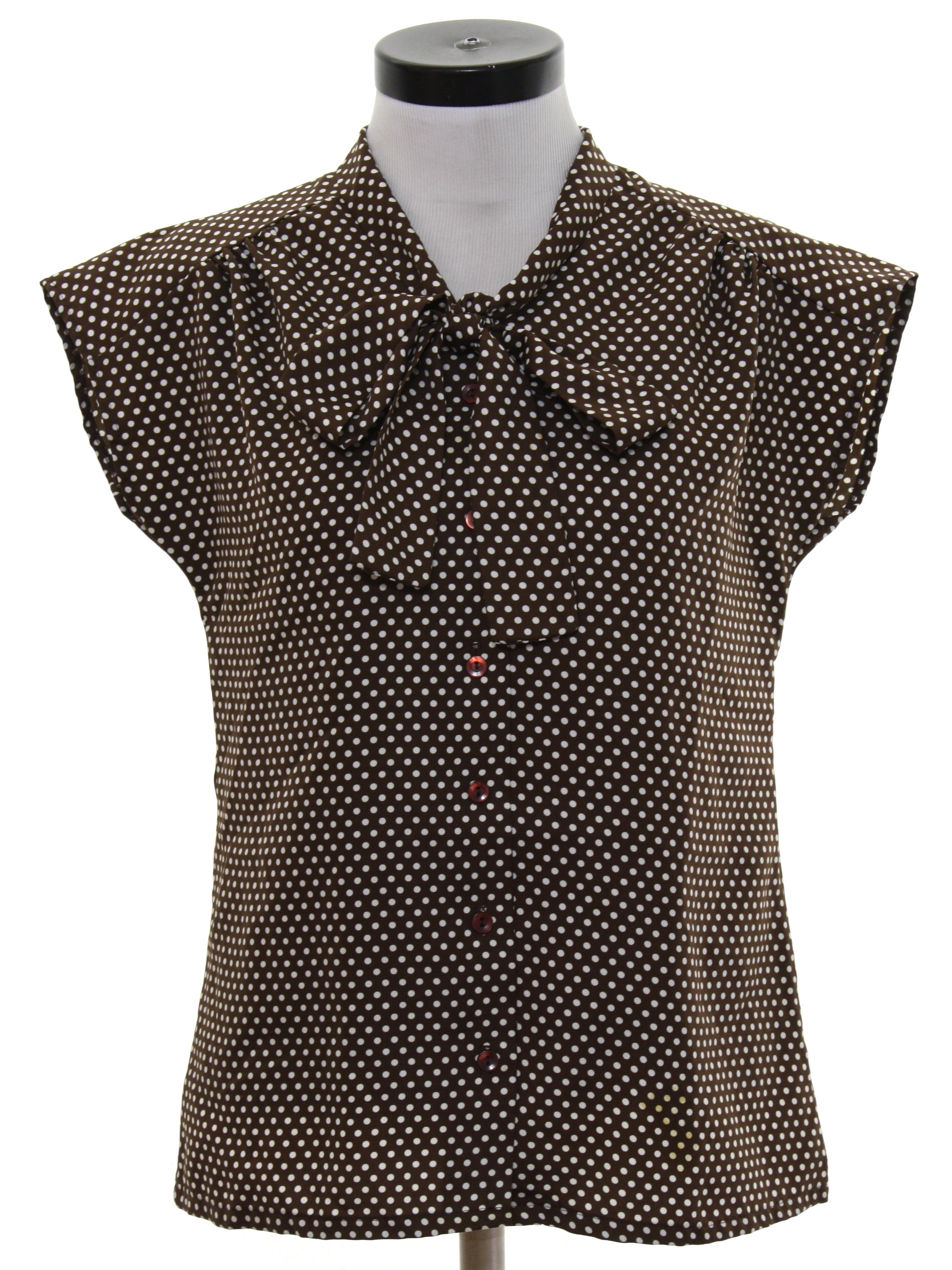 JcPenney 80's Vintage Shirt: 80s -JcPenney- Womens Dark brown ...