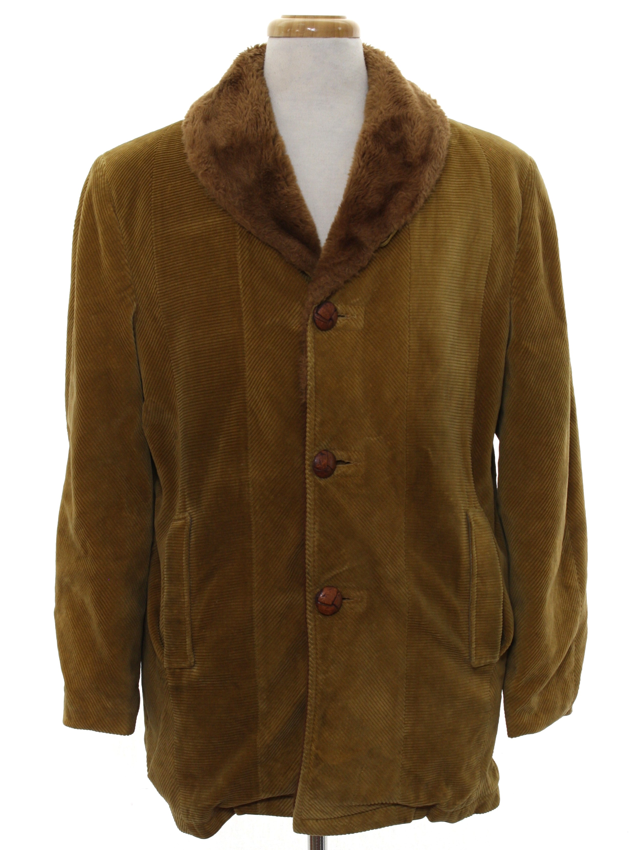 Cresco 1960s Vintage Jacket: 60s -Cresco- Mens medium brown wide wale ...