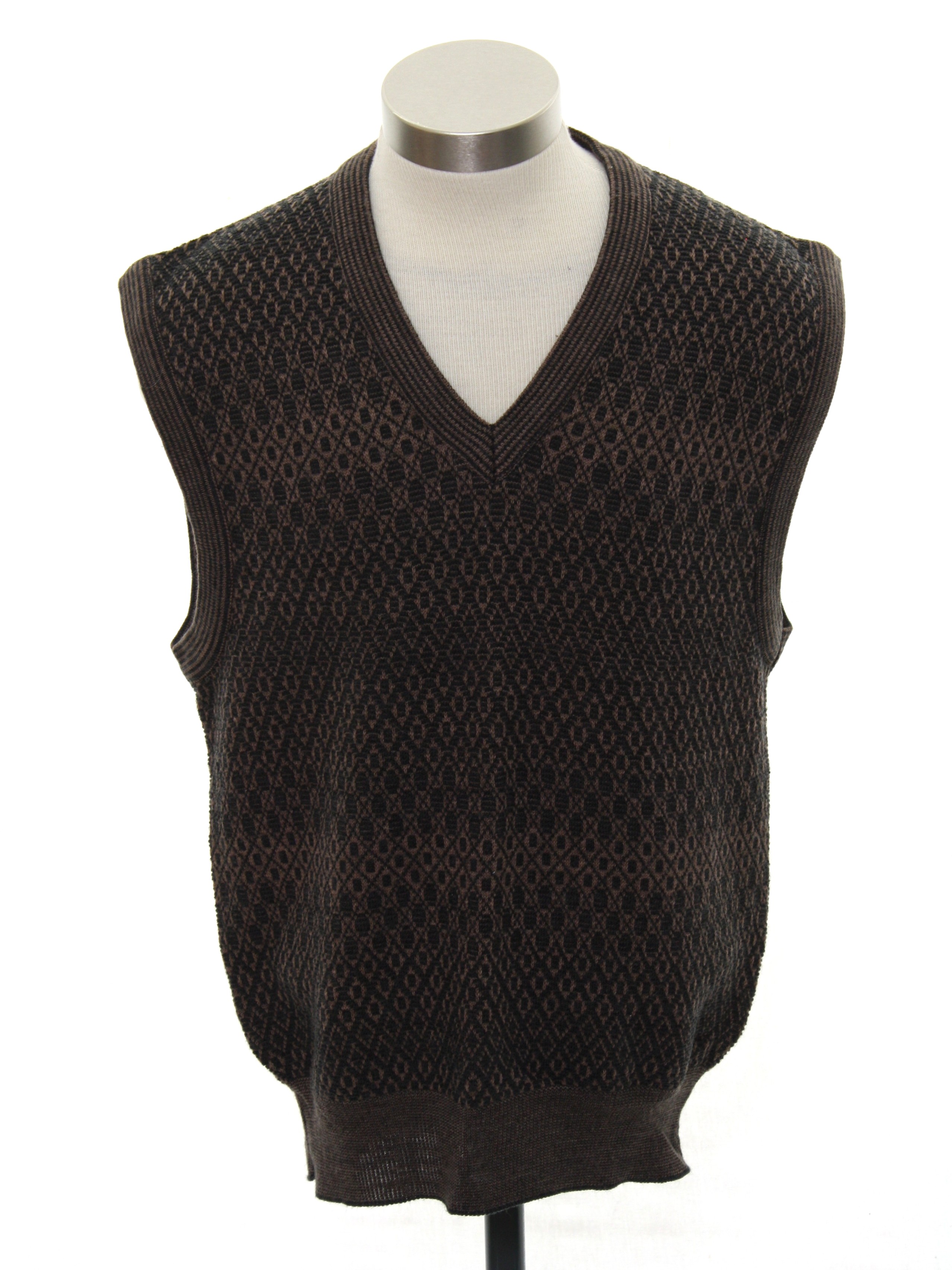 1980's Sweater (Florence Tricot): 80s -Florence Tricot- Mens dark grey ...