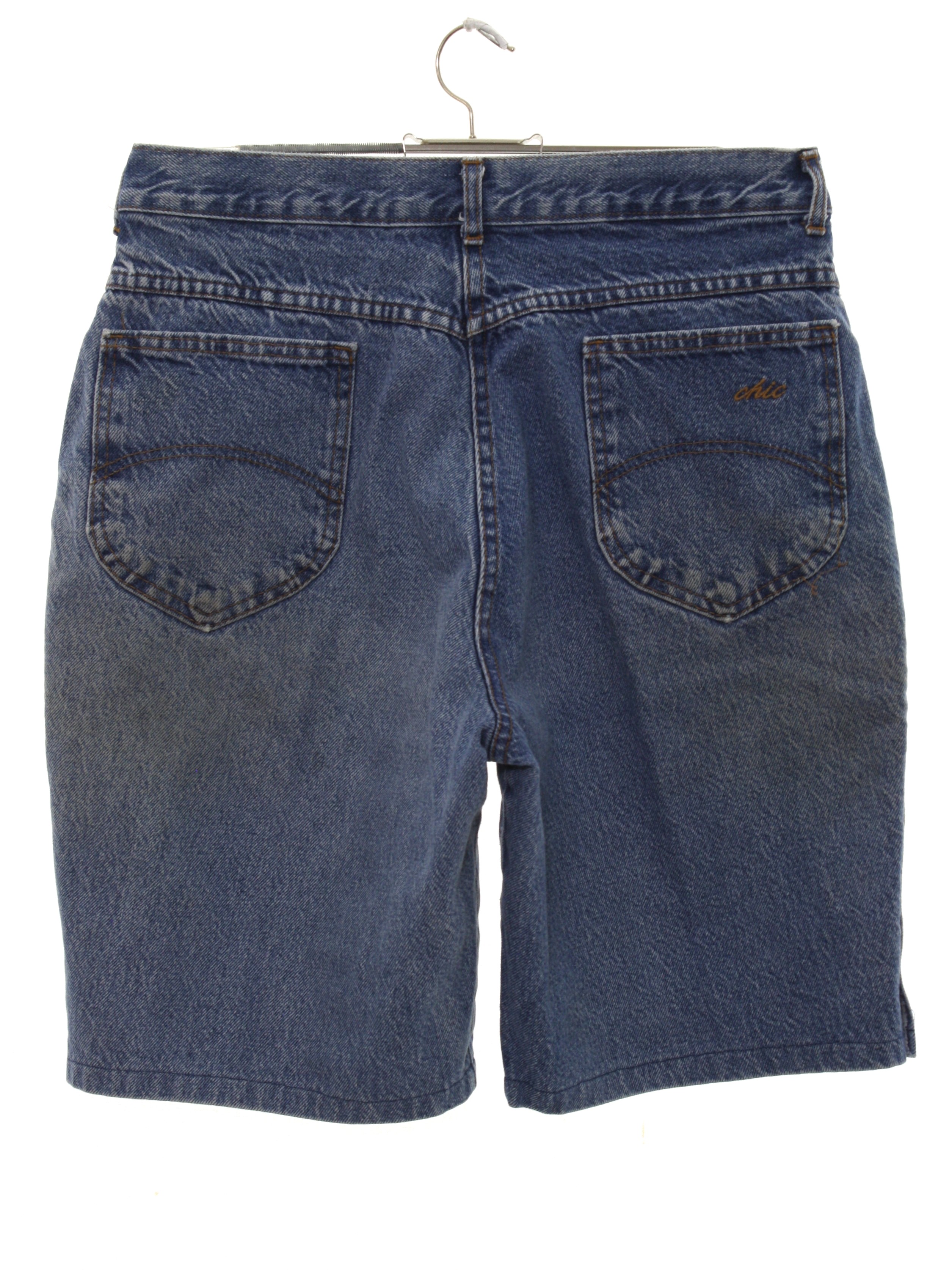 Eighties Chic Shorts: Late 80s -Chic- Womens stone washed blue ...