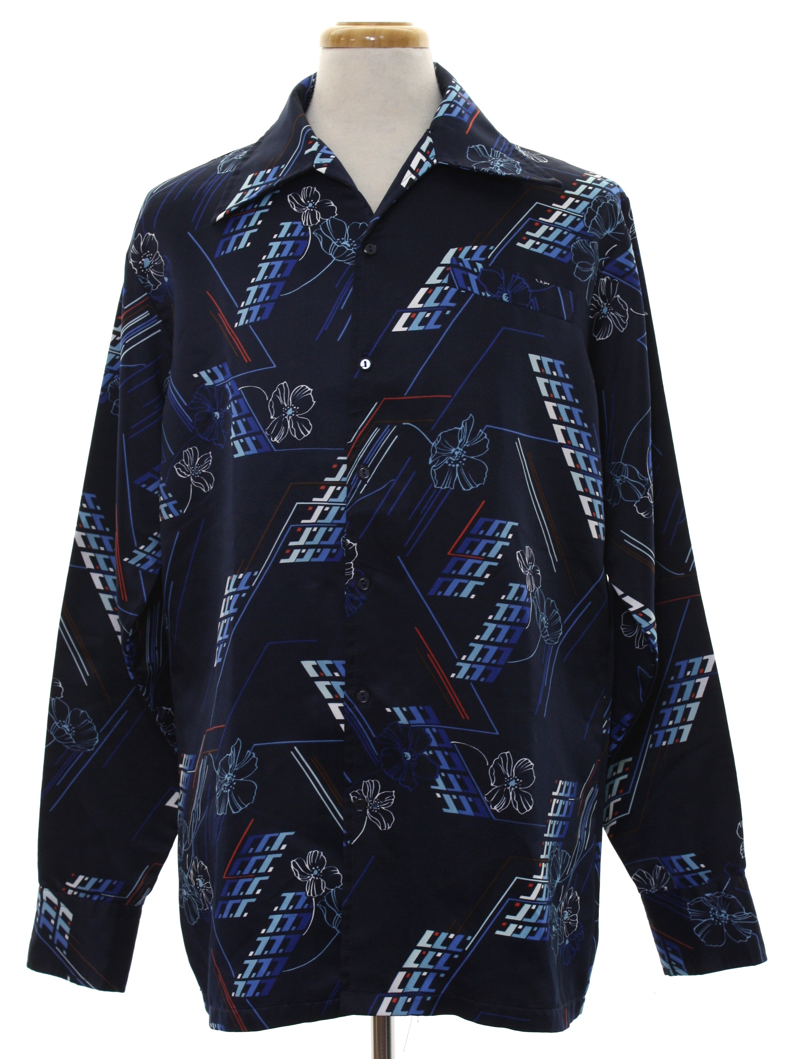 70's mens disco shirt