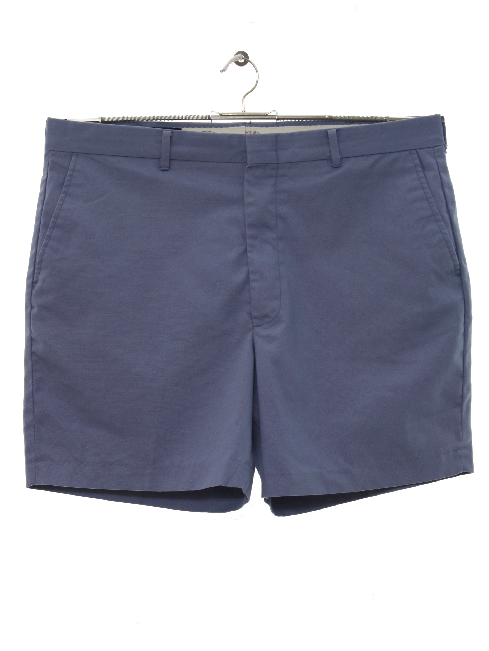 Vintage 80s Shorts: 80s -Knightsbridge- Mens dark powder blue ...