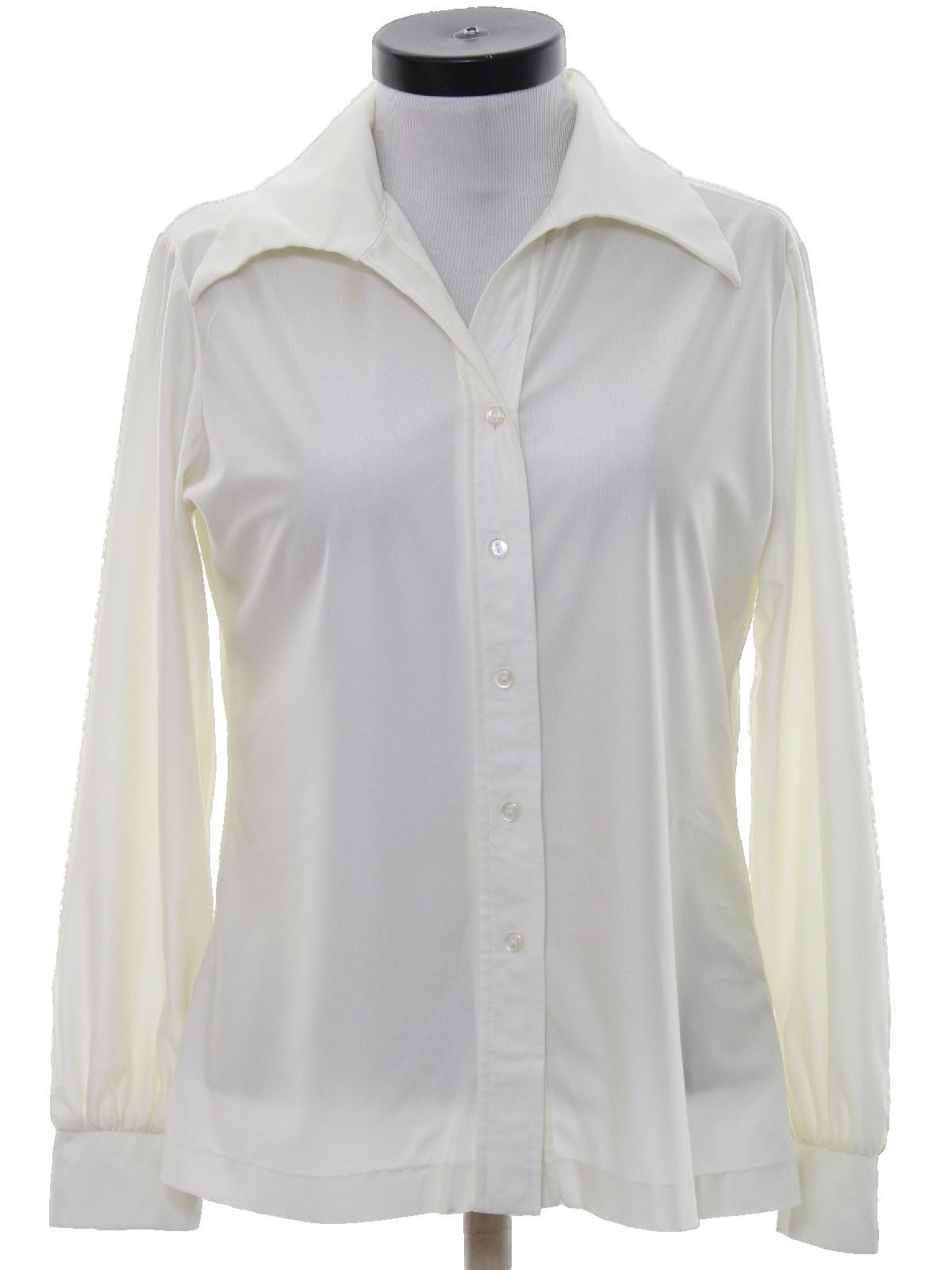Its Gailord 1970s Vintage Disco Shirt: 70s -Its Gailord- Womens ivory ...