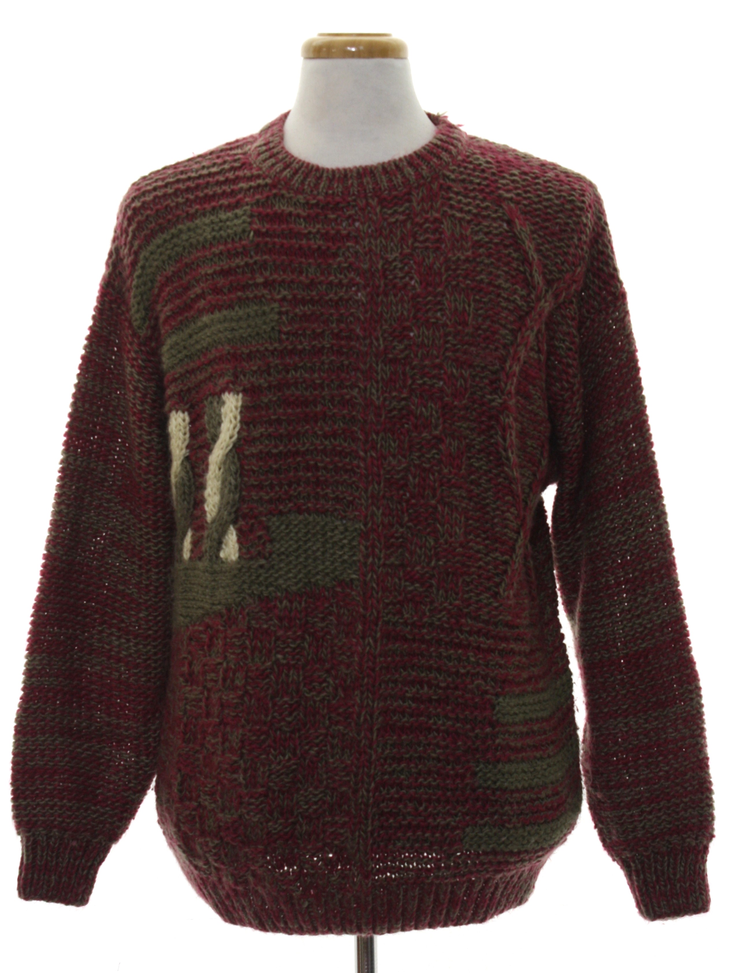 Retro 1980's Sweater (Peter England) : 80s -Peter England- Mens heather ...