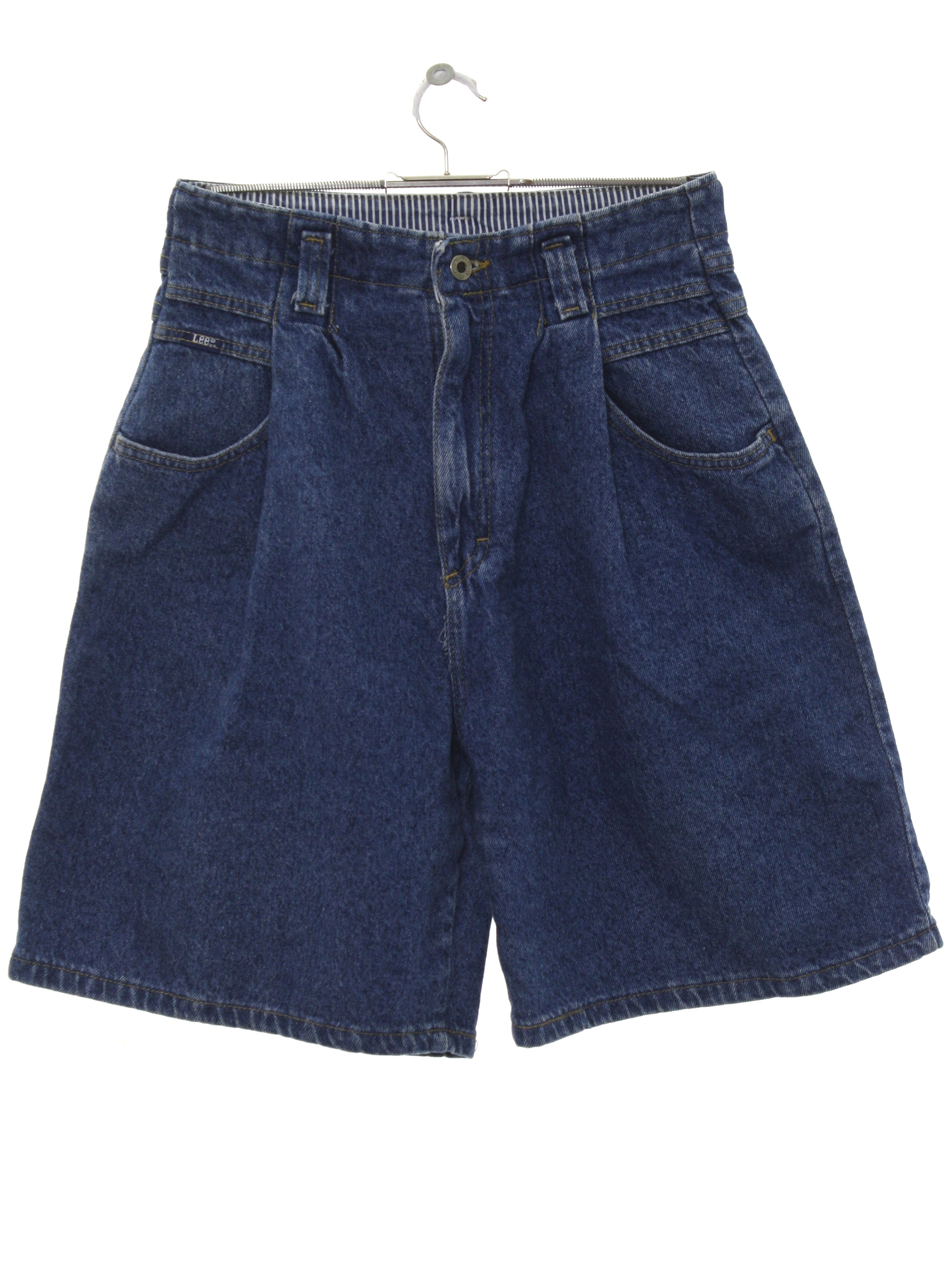 1990's Vintage Lee Shorts: Early 90s -Lee- Womens dark blue background ...