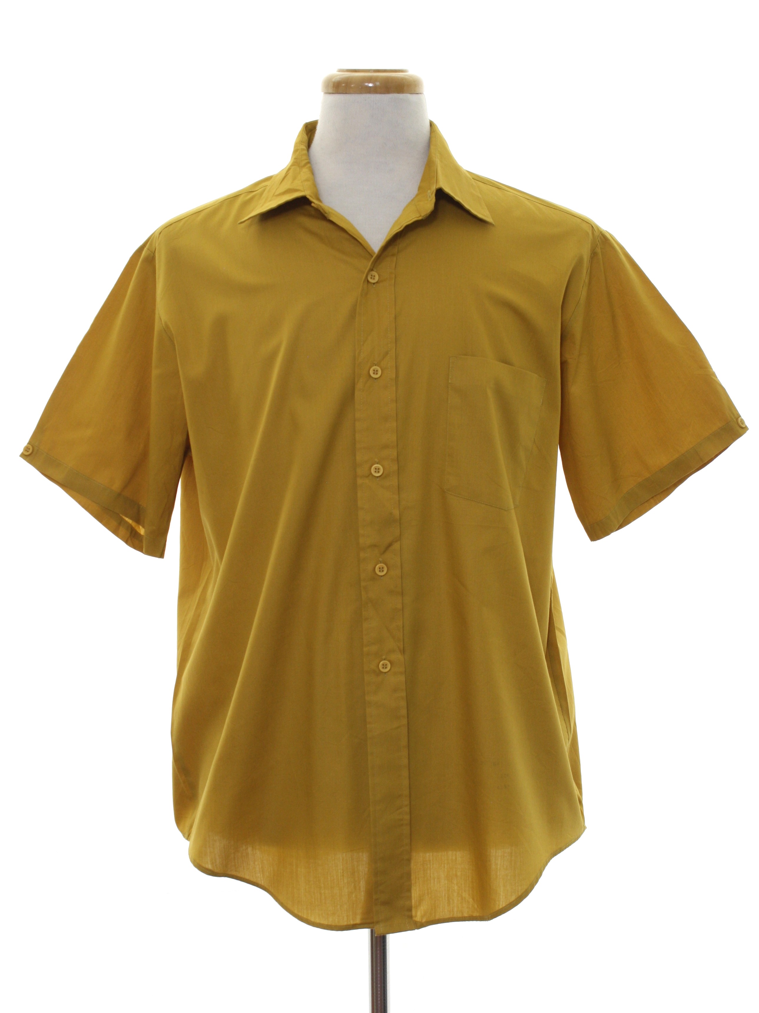 Retro 1960's Shirt (Towncraft) : 60s -Towncraft- Mens harvest gold ...