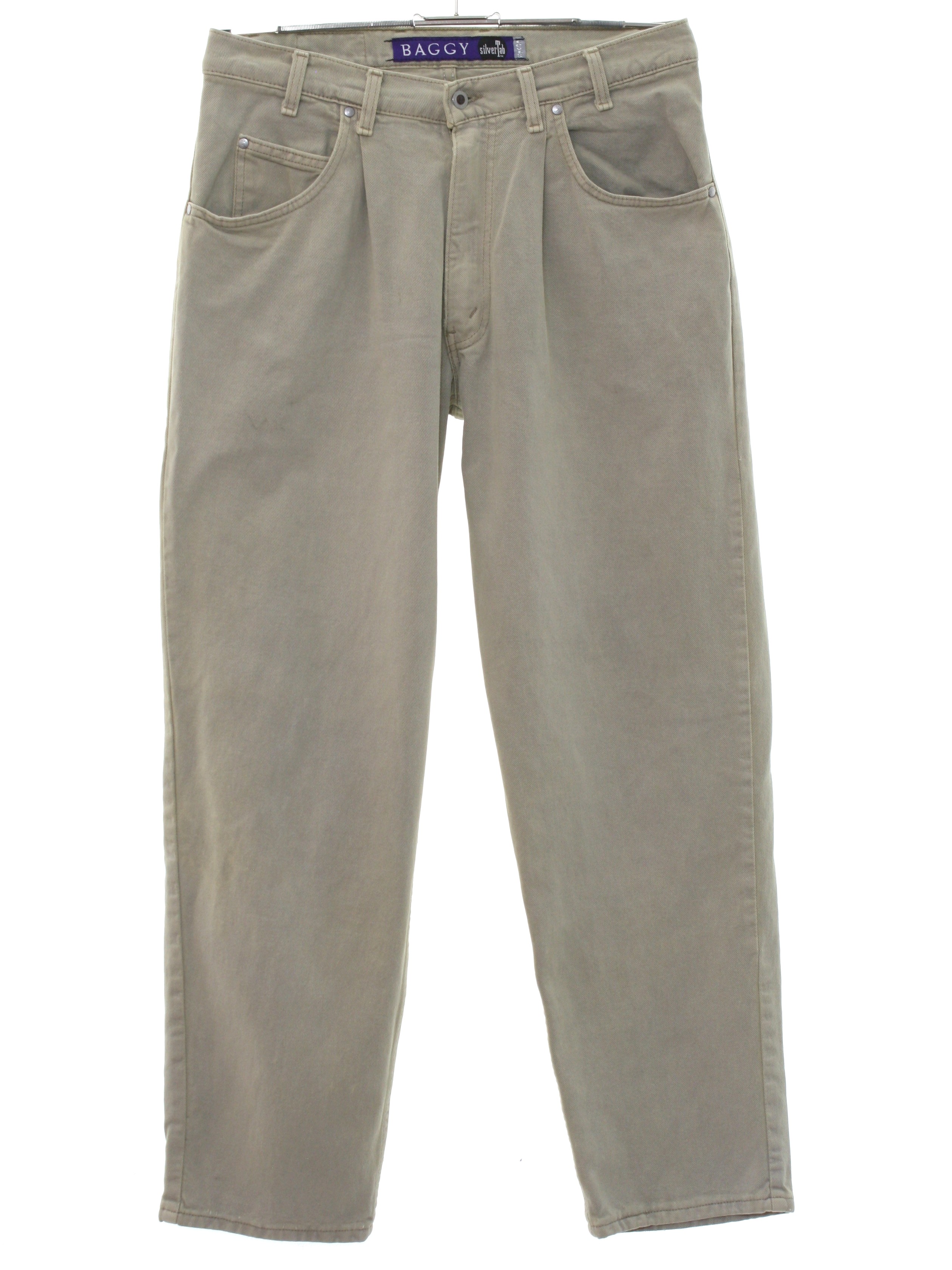 Vintage 1980's Pants: 80s -Levis Silver Tab- Mens tan cotton denim ...