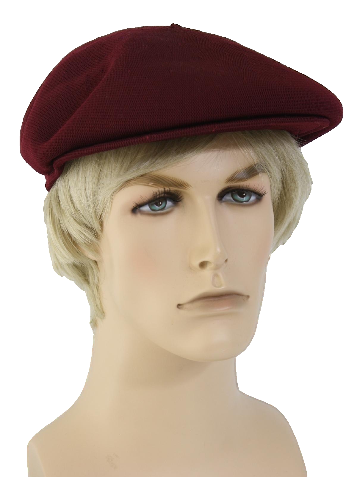 Retro Eighties Hat: 80s -Kangol- Mens burgundy background polyester ...